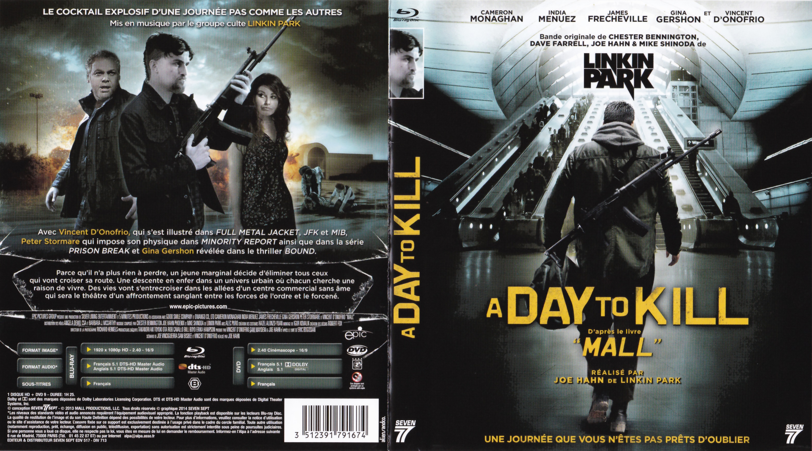 Jaquette DVD A day to kill (BLU-RAY)