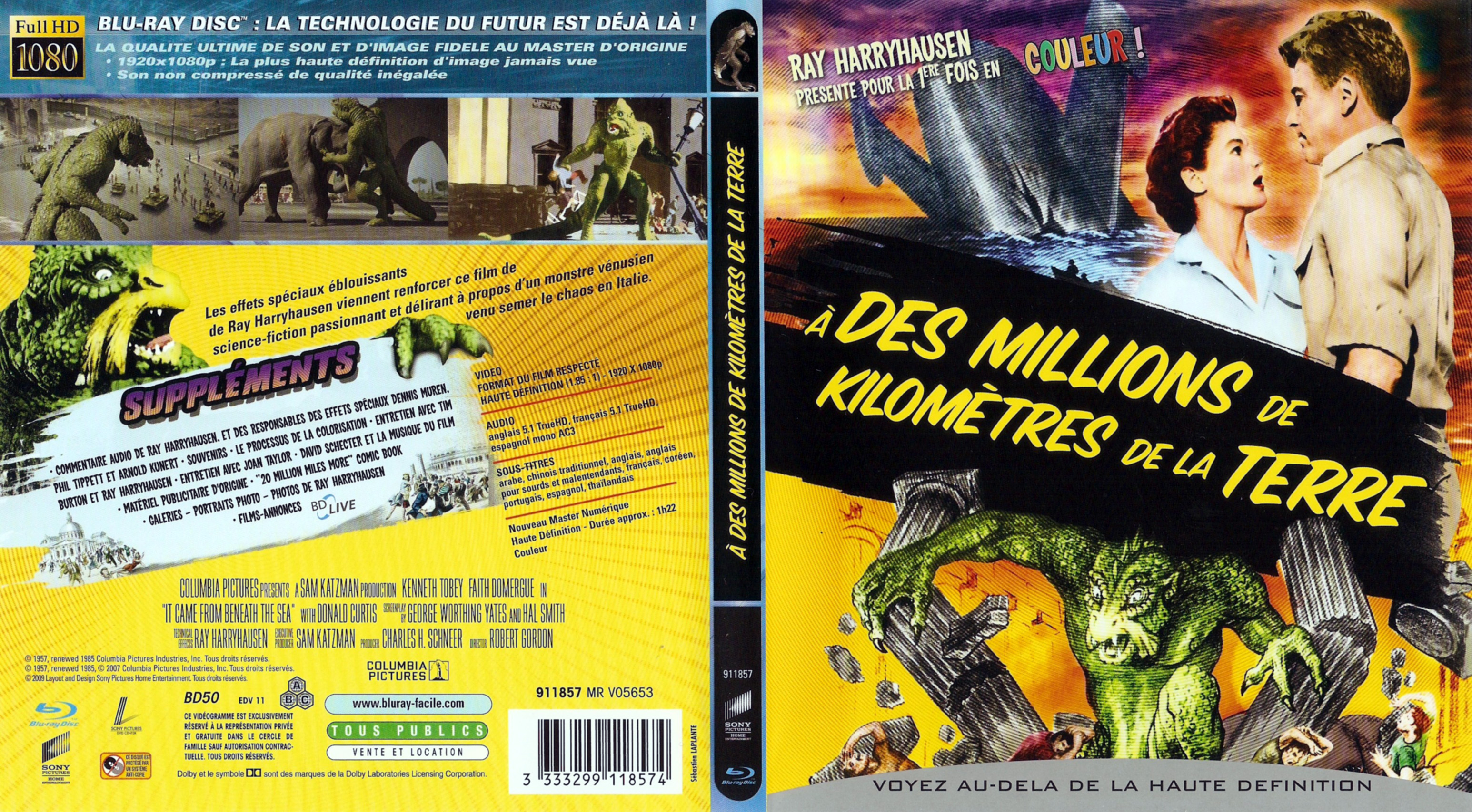 Jaquette DVD A des millions de kilometres de la terre (BLU-RAY)