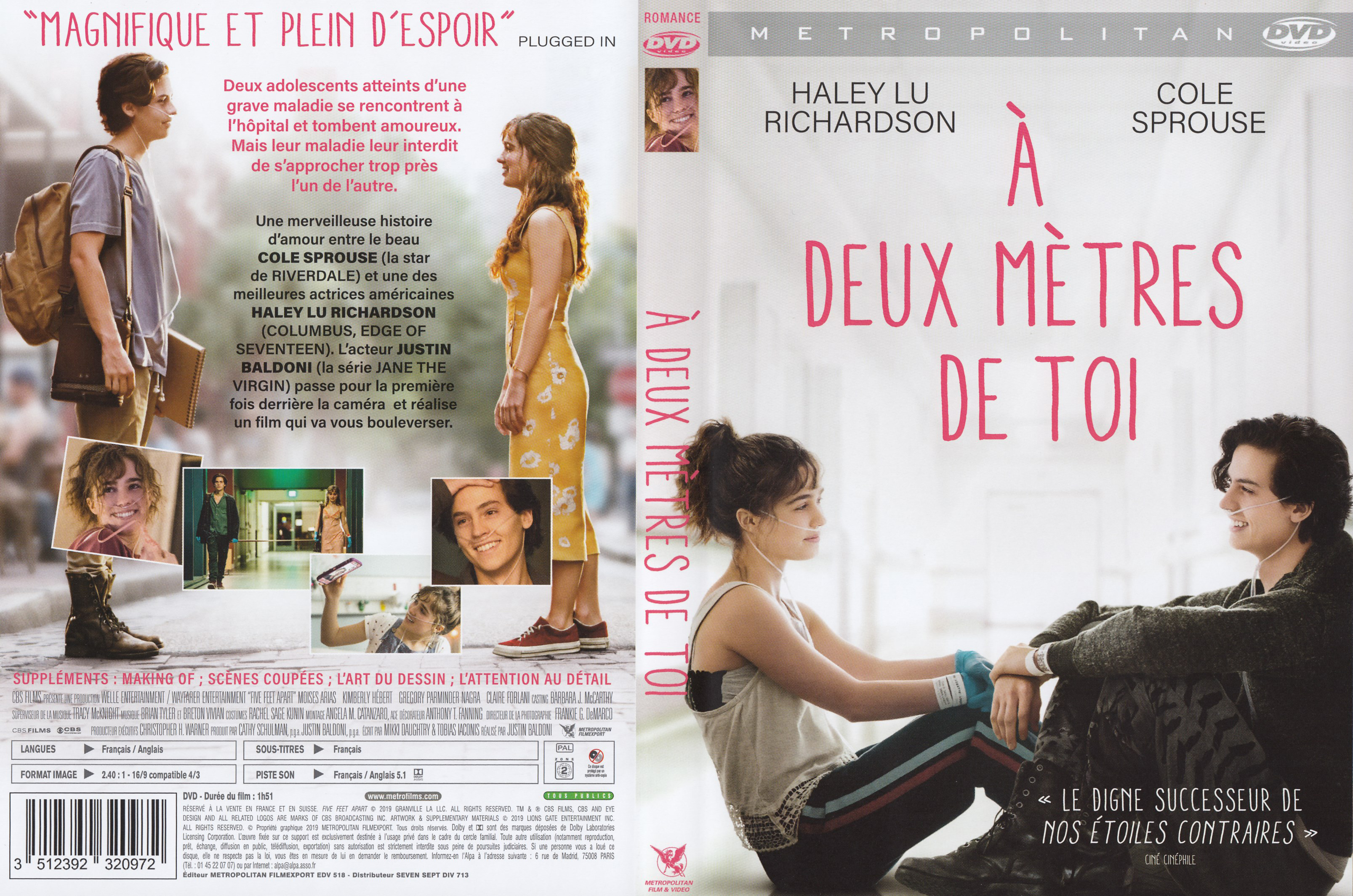 Jaquette DVD A deux mtres de toi