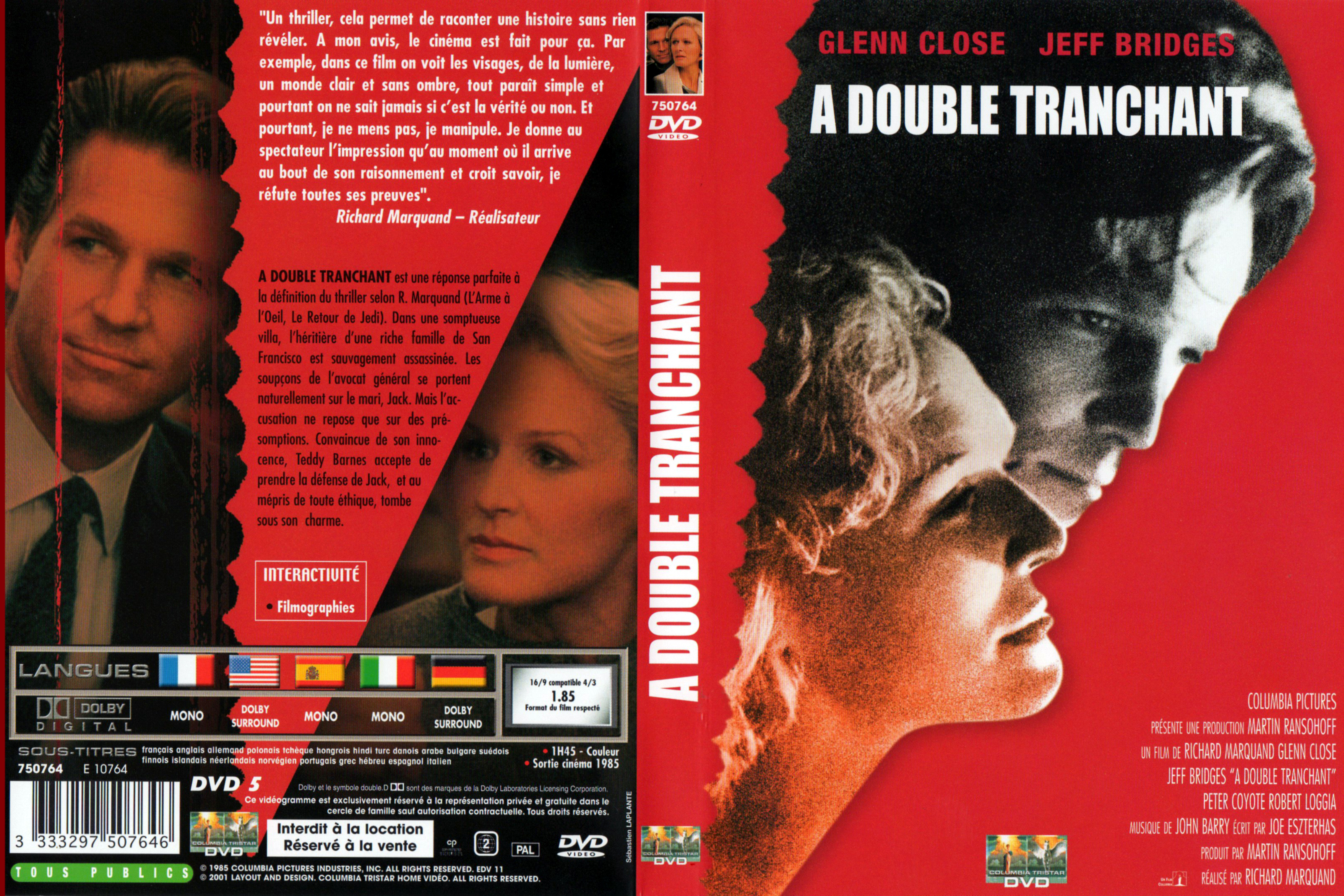 Jaquette DVD A double tranchant