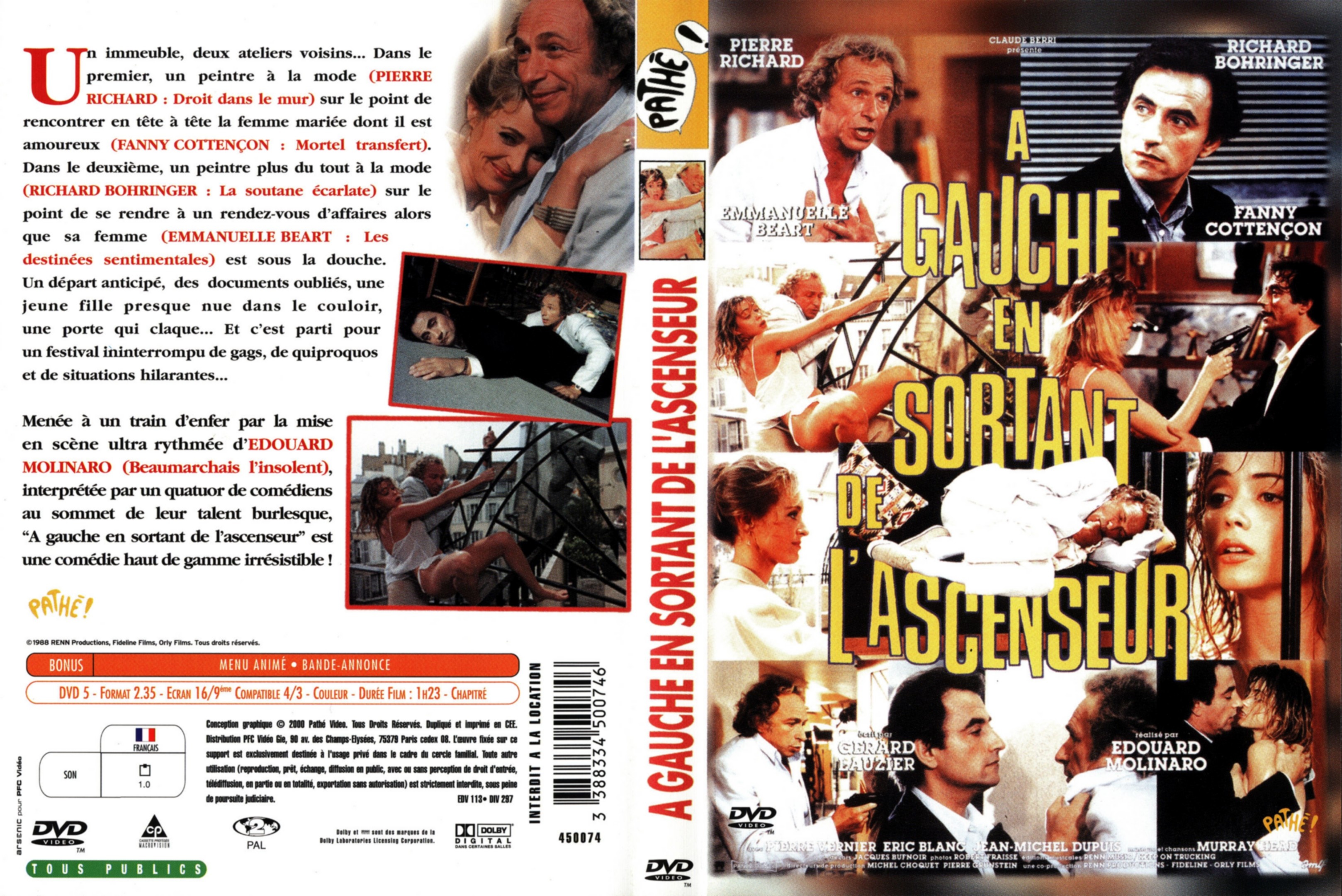 Jaquette DVD A gauche en  sortant de l