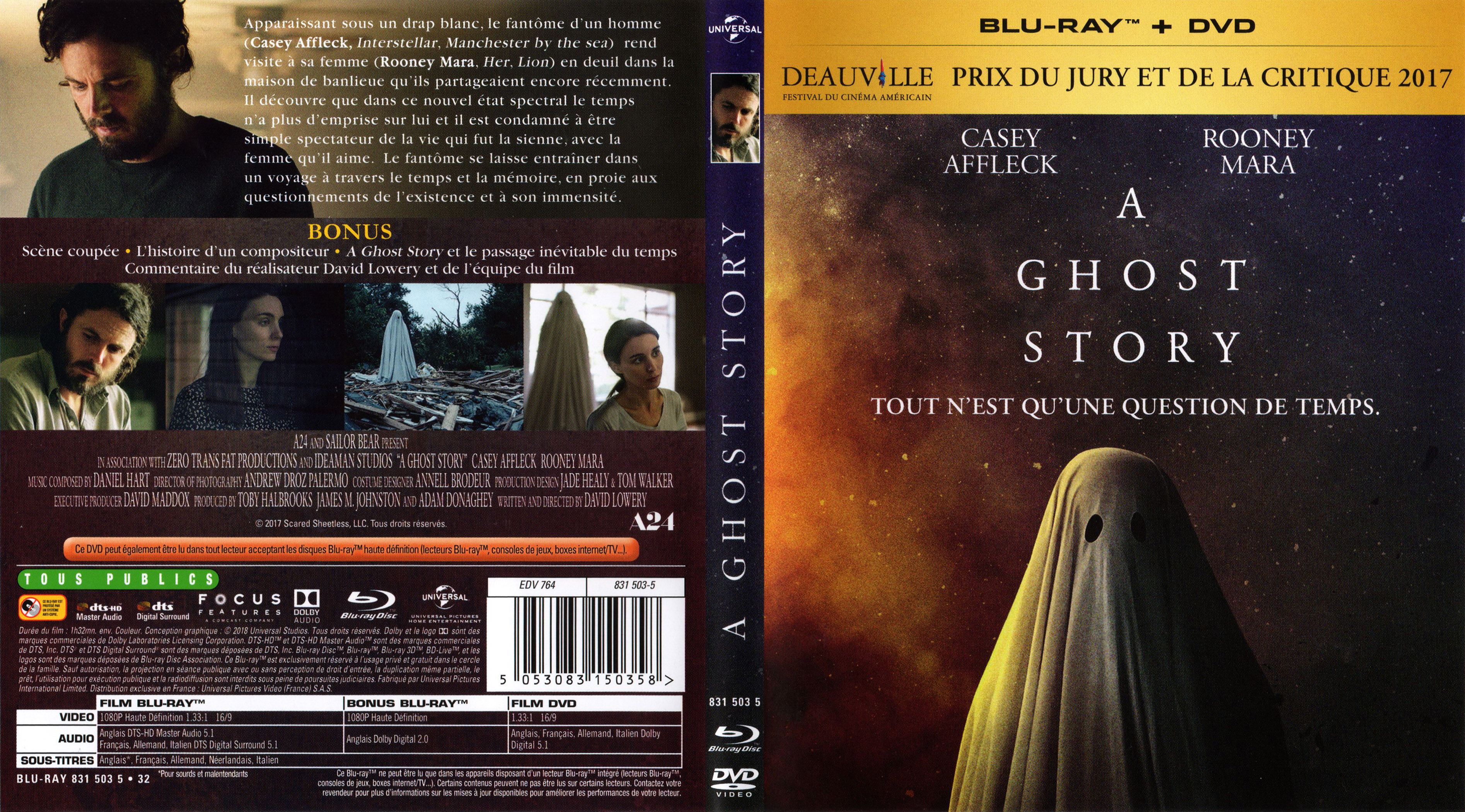 Jaquette DVD A ghost story (BLU-RAY)