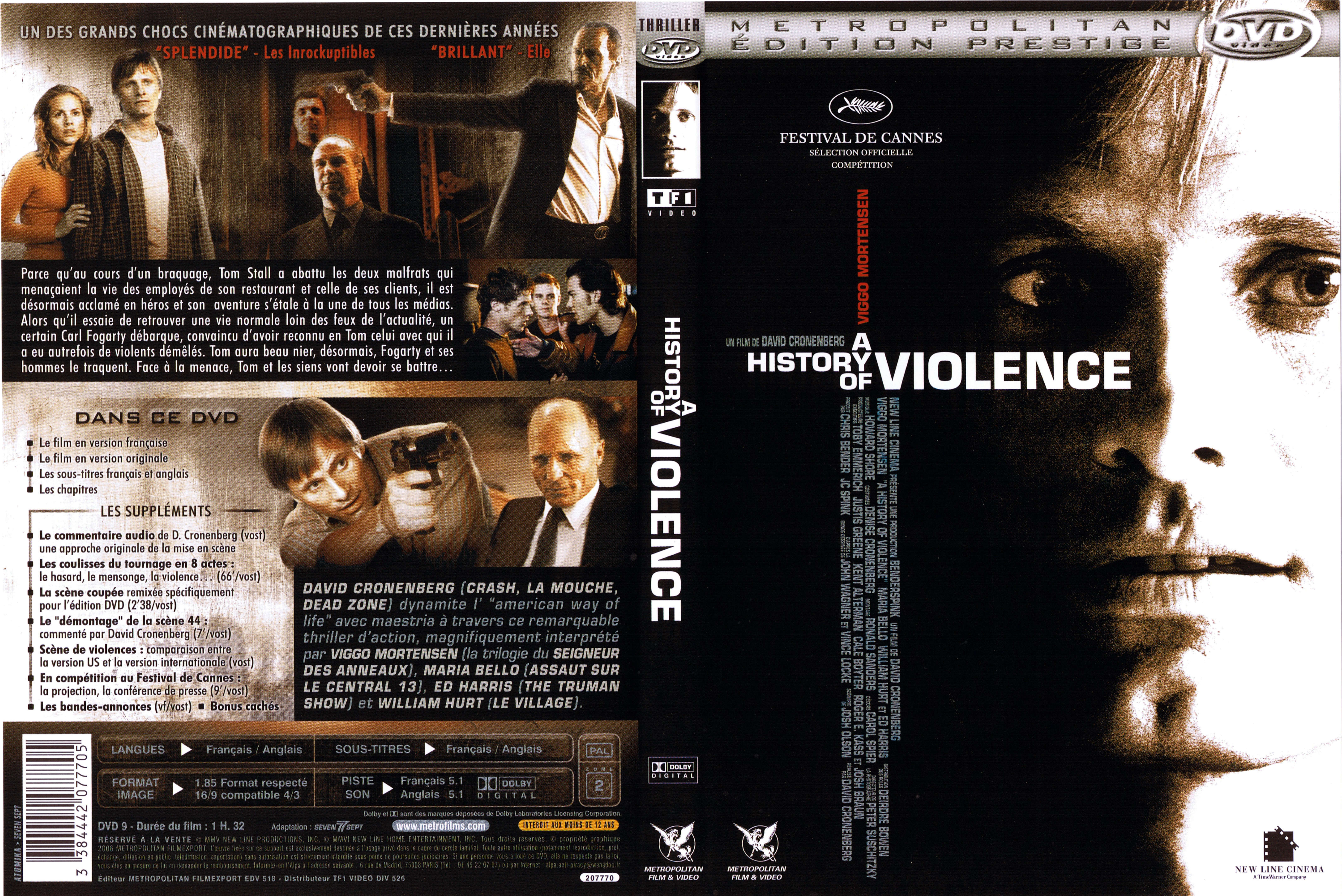 Jaquette DVD A history of violence