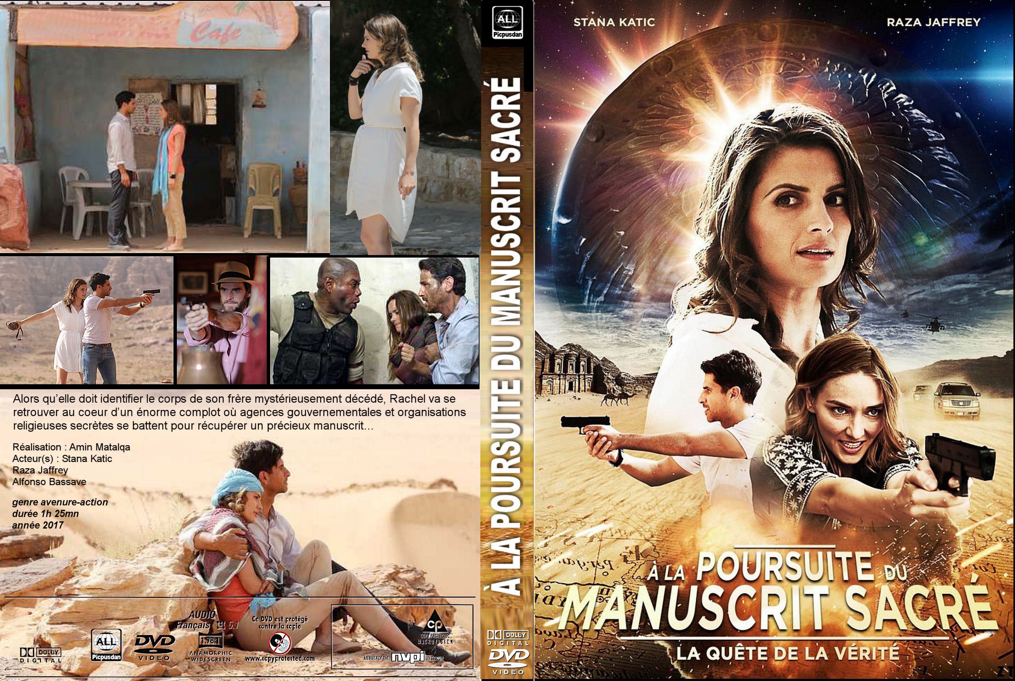 Jaquette DVD A la poursuite du manuscrit sacr� custom