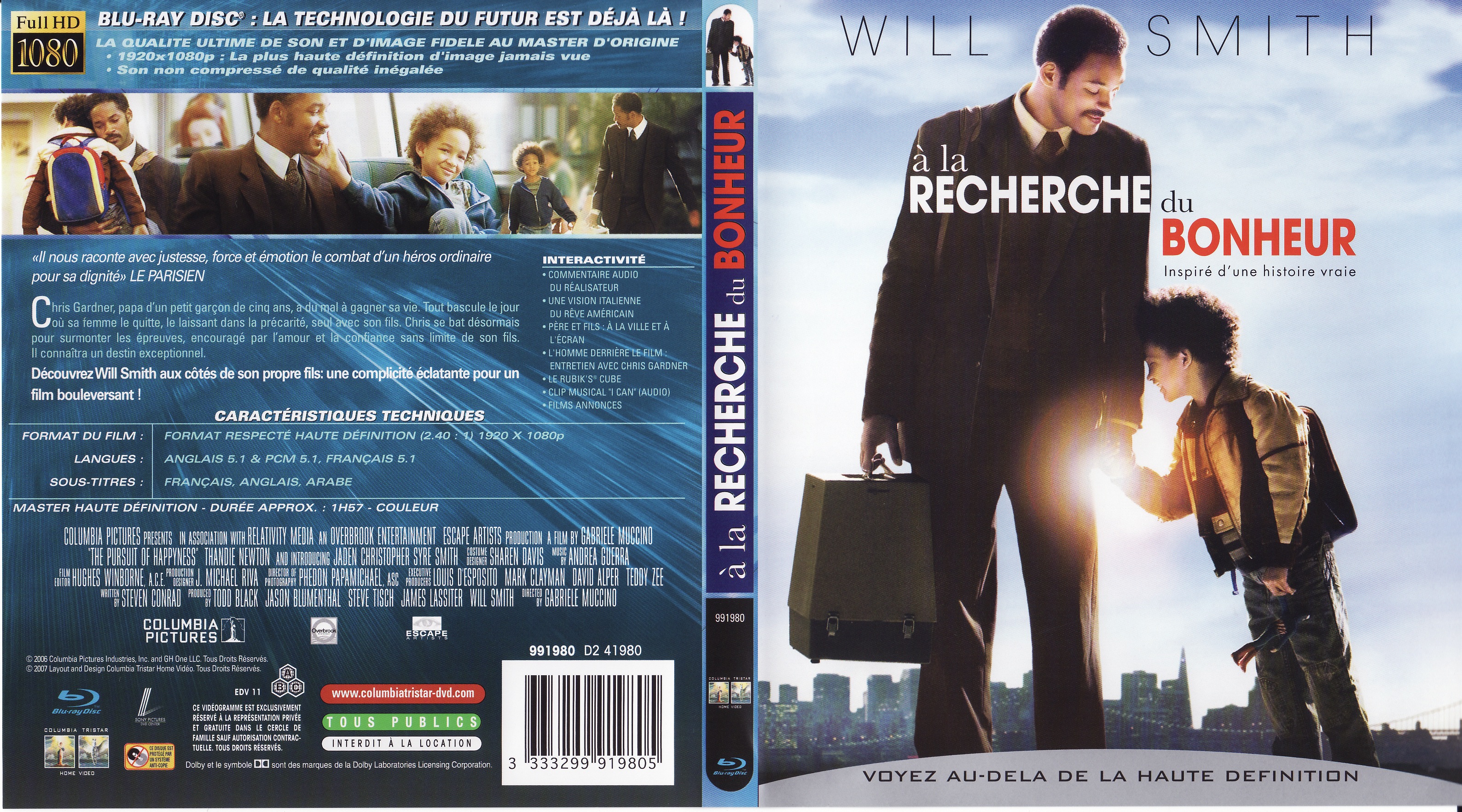 Jaquette DVD A la recherche du bonheur (BLU-RAY)