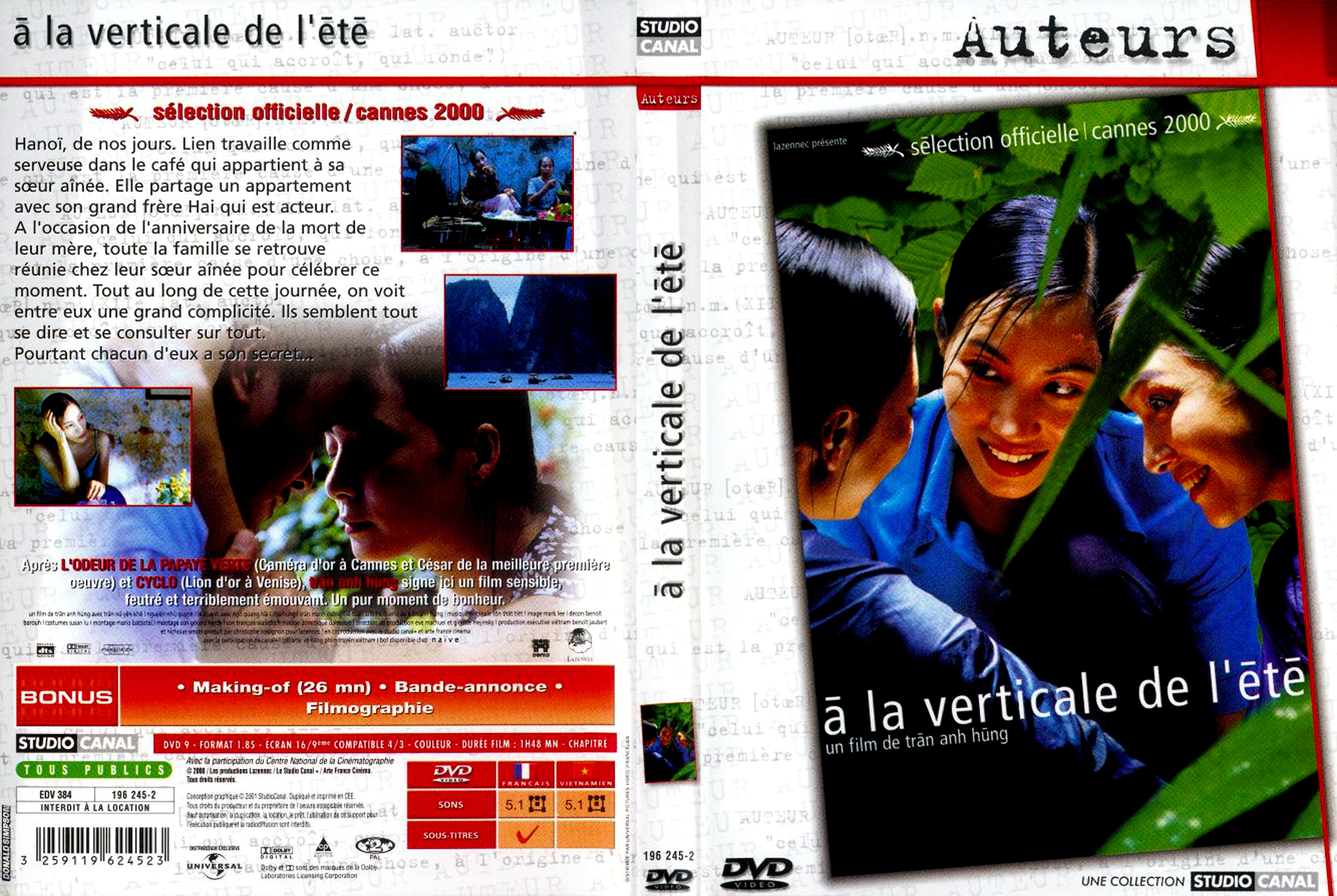 Jaquette DVD A la verticale de l