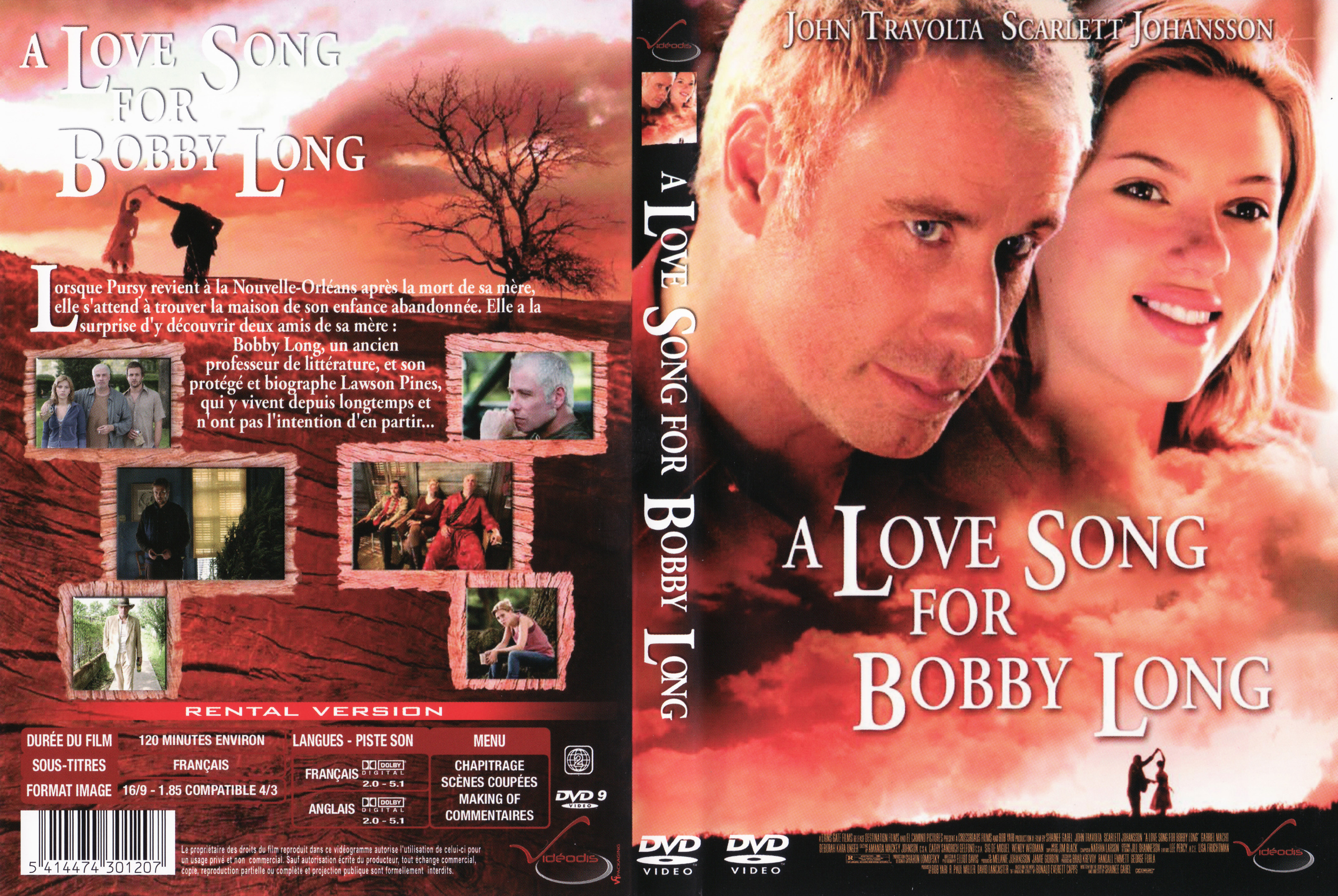 Jaquette DVD A love song for Bobby Long