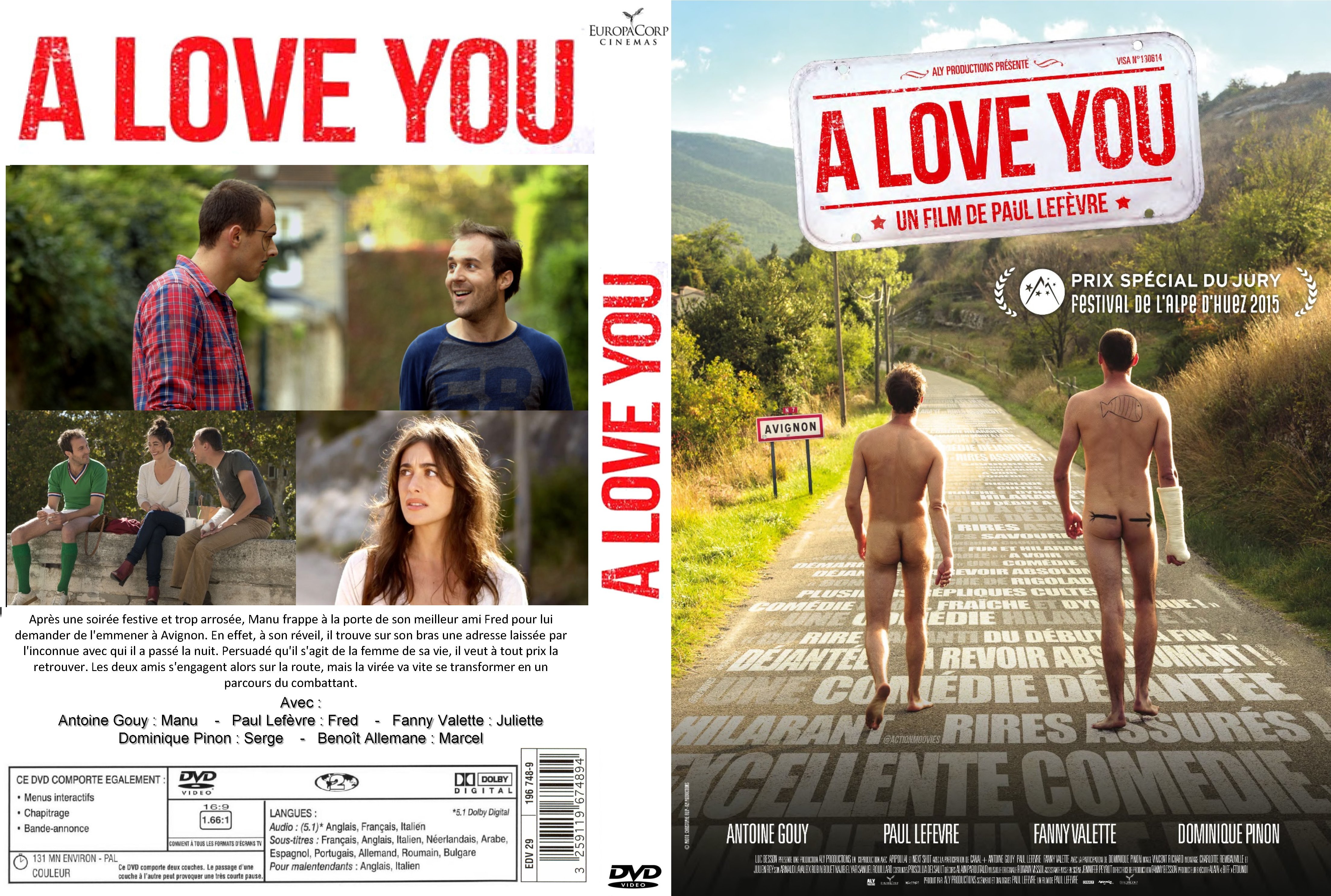 Jaquette DVD A love you custom