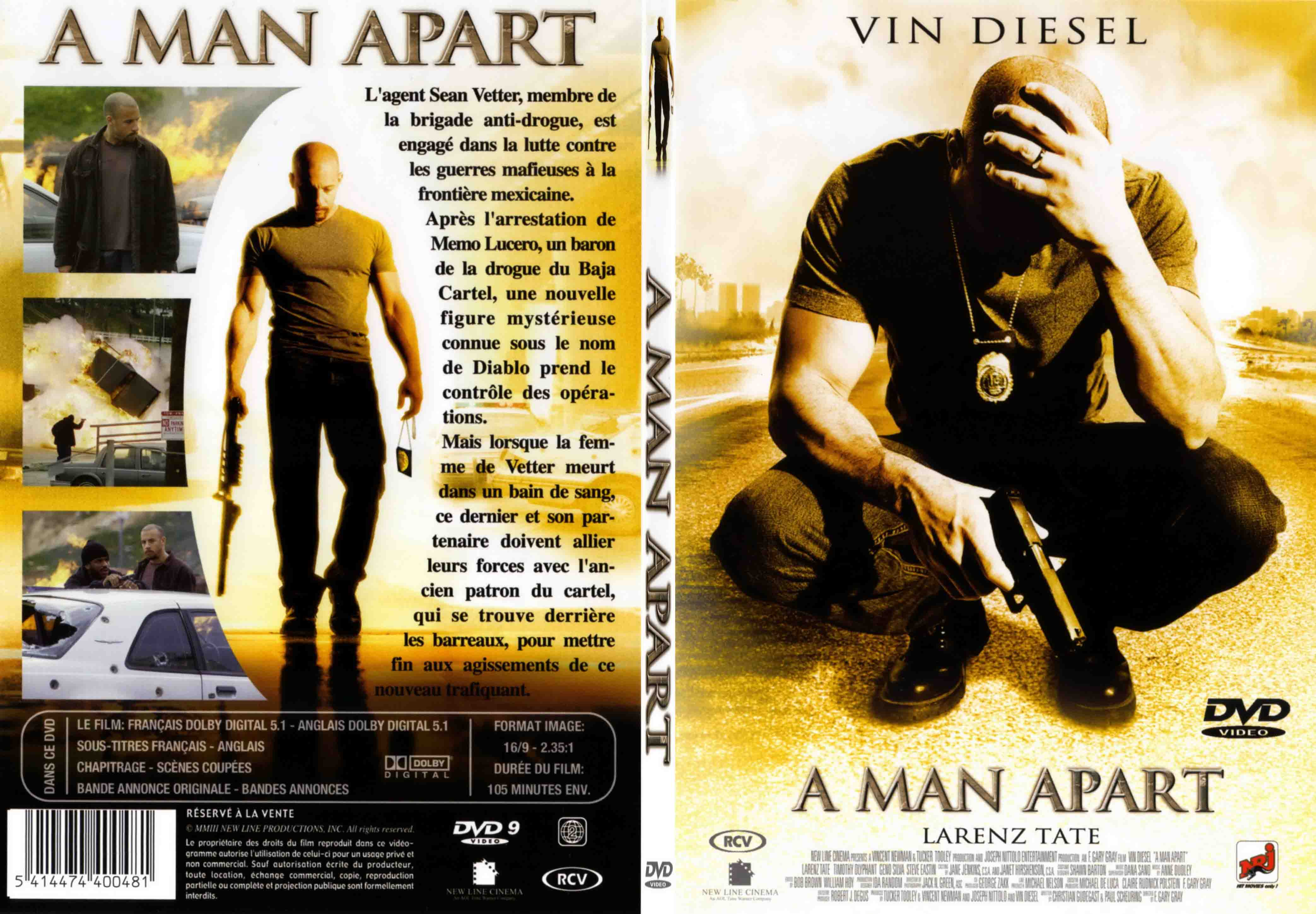 Jaquette DVD A man apart - SLIM