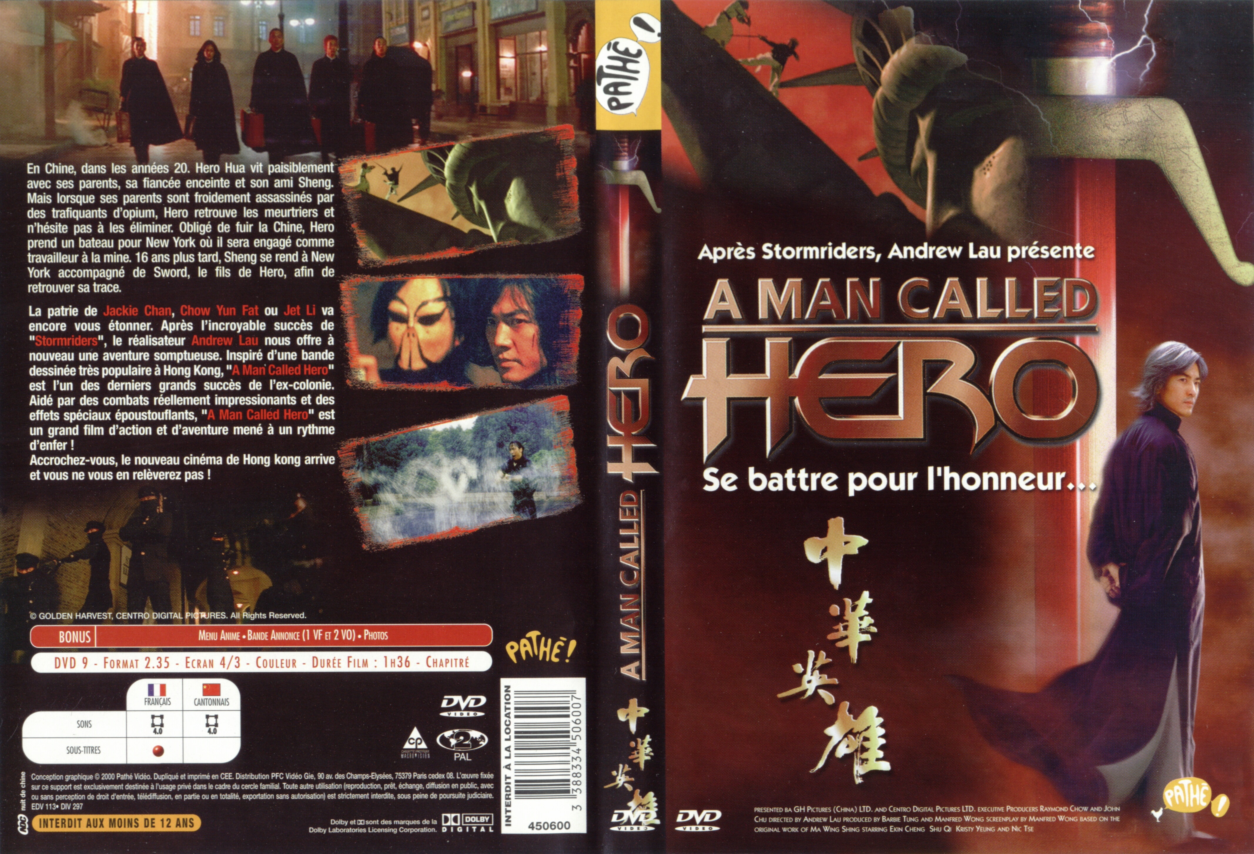 Jaquette DVD A man called hero