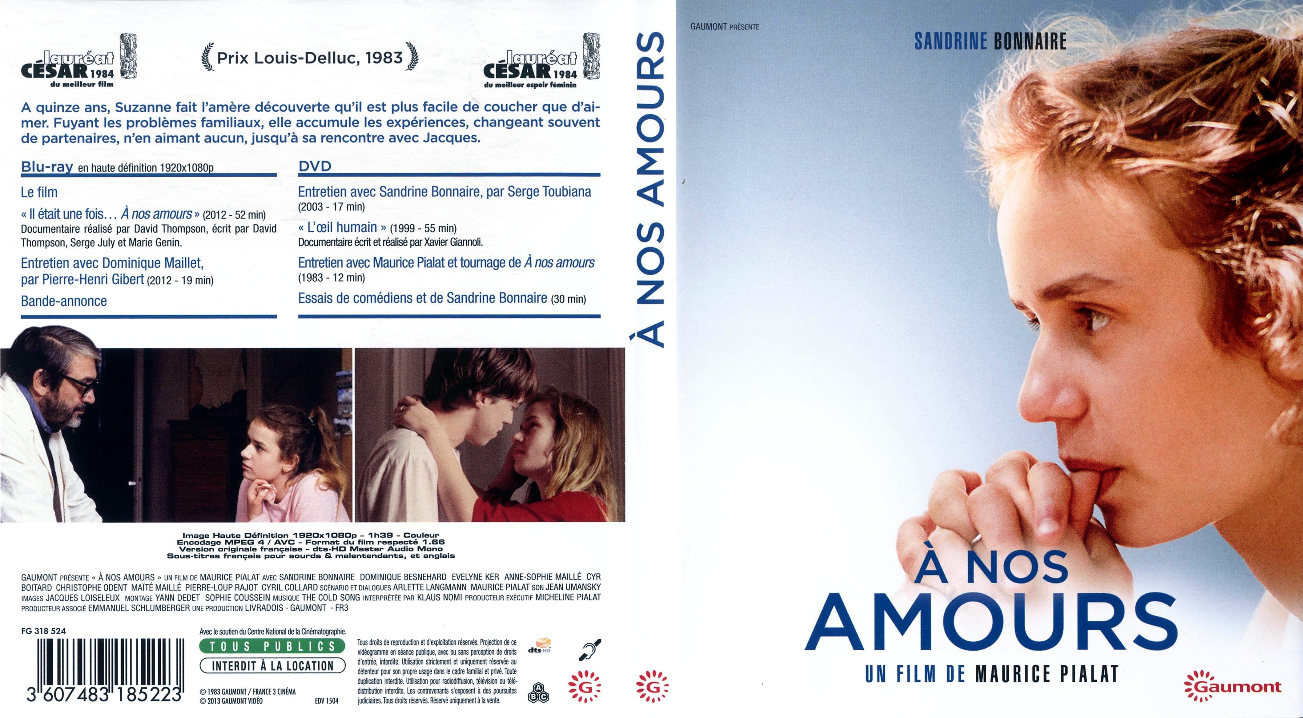 Jaquette DVD A nos amours (BLU-RAY)