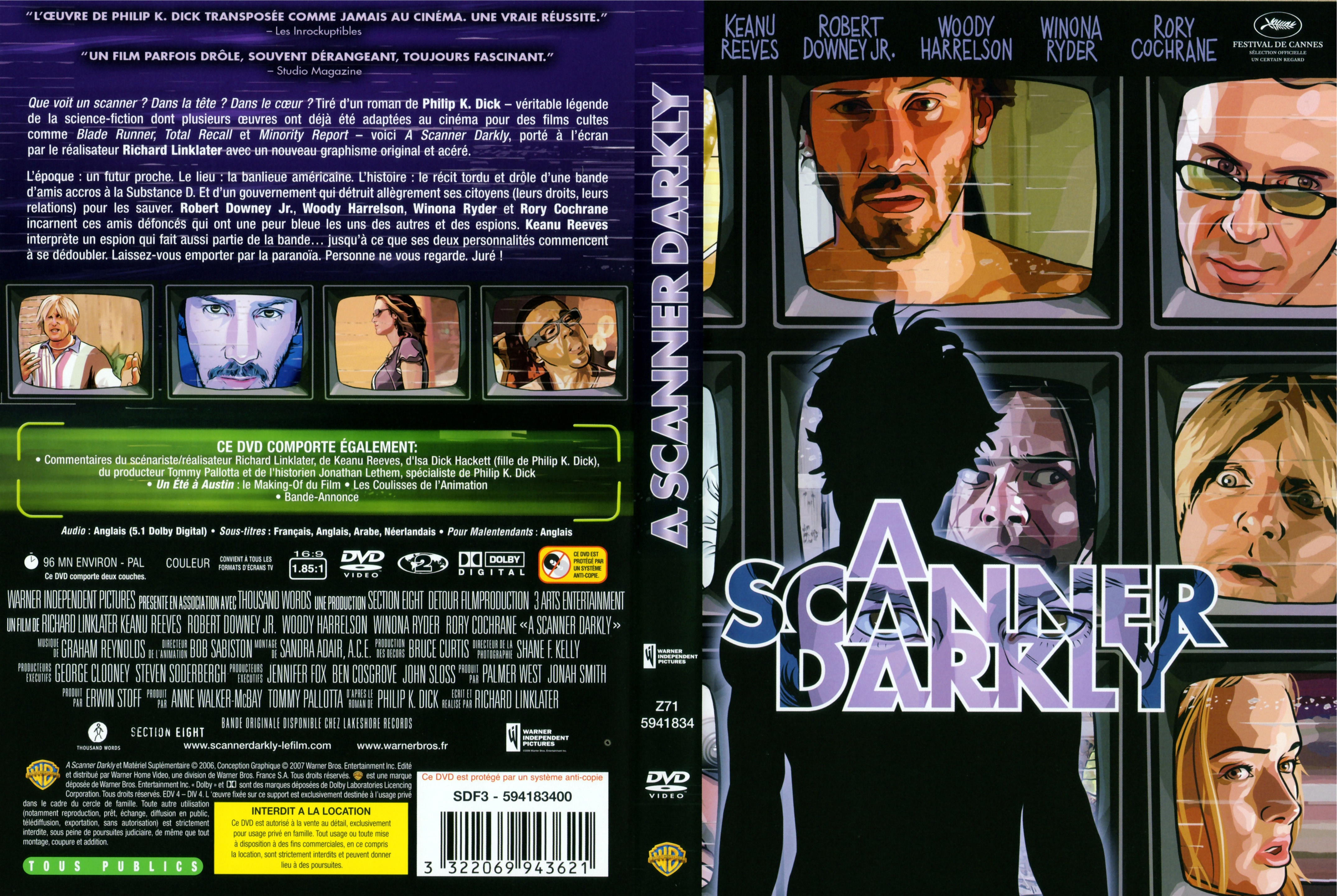 Jaquette DVD A scanner darkly