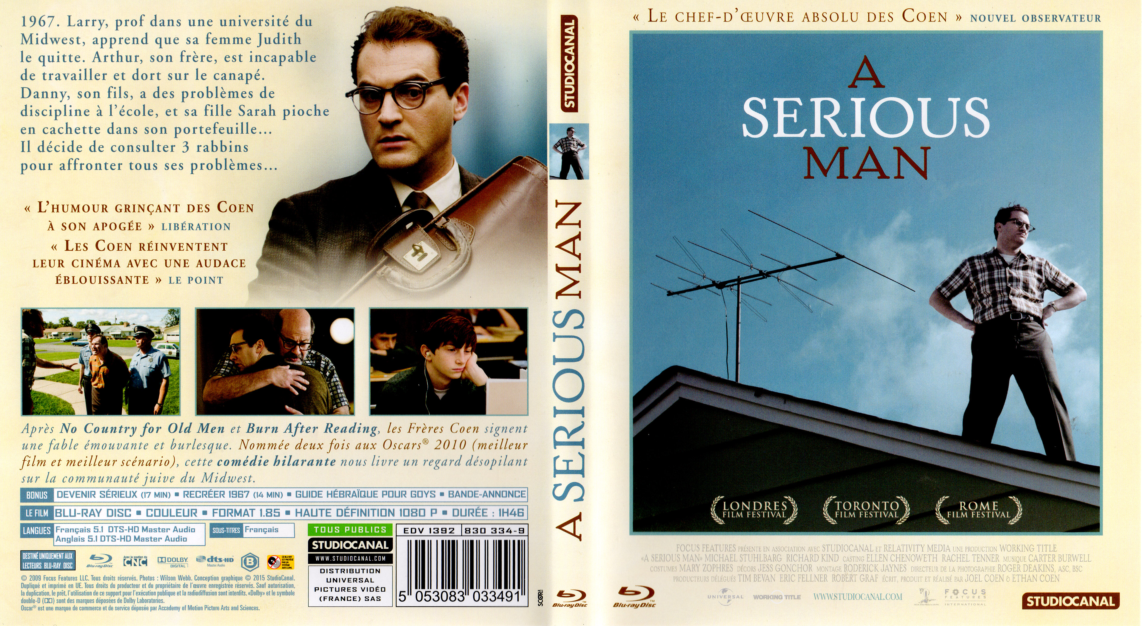 Jaquette DVD A serious man (BLU-RAY)