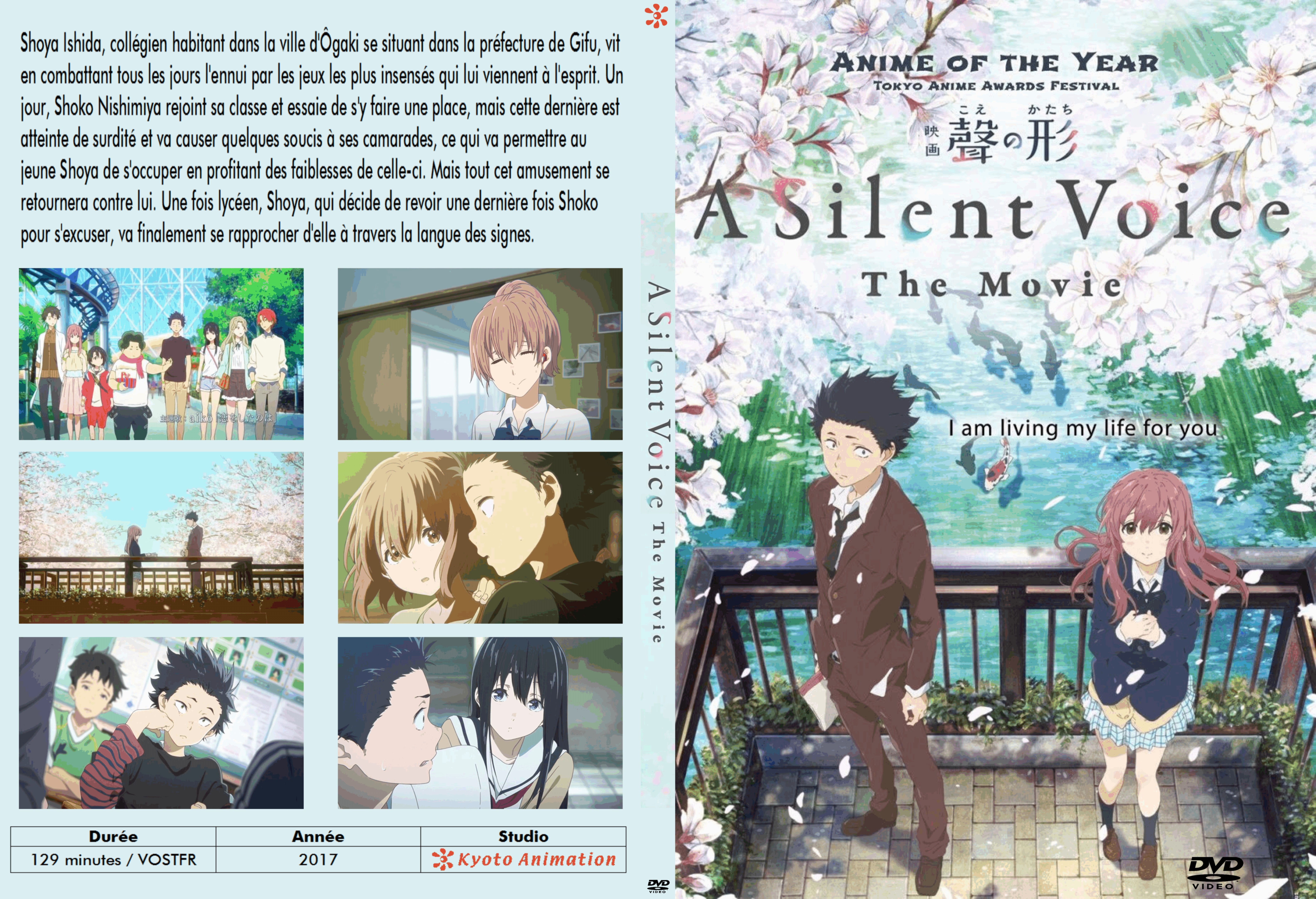Jaquette DVD A silent voice the movie custom
