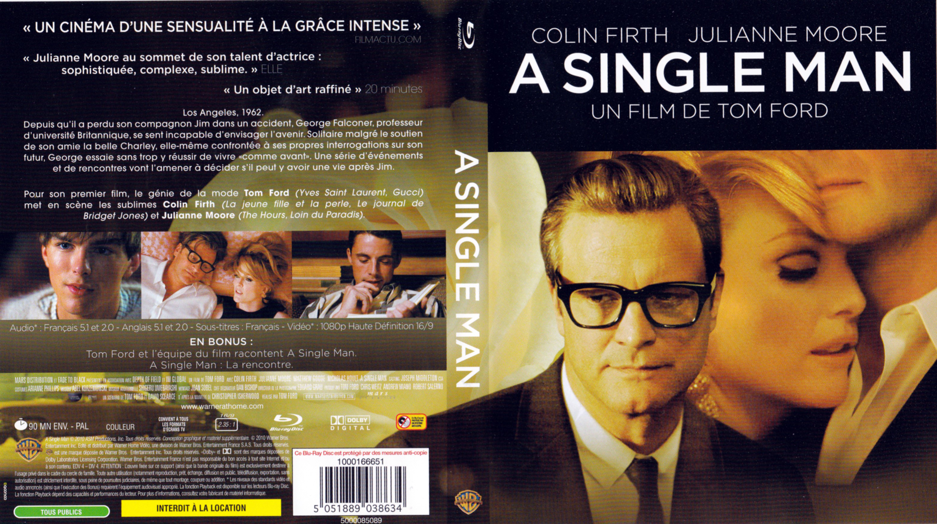 Jaquette DVD A single man (BLU-RAY)