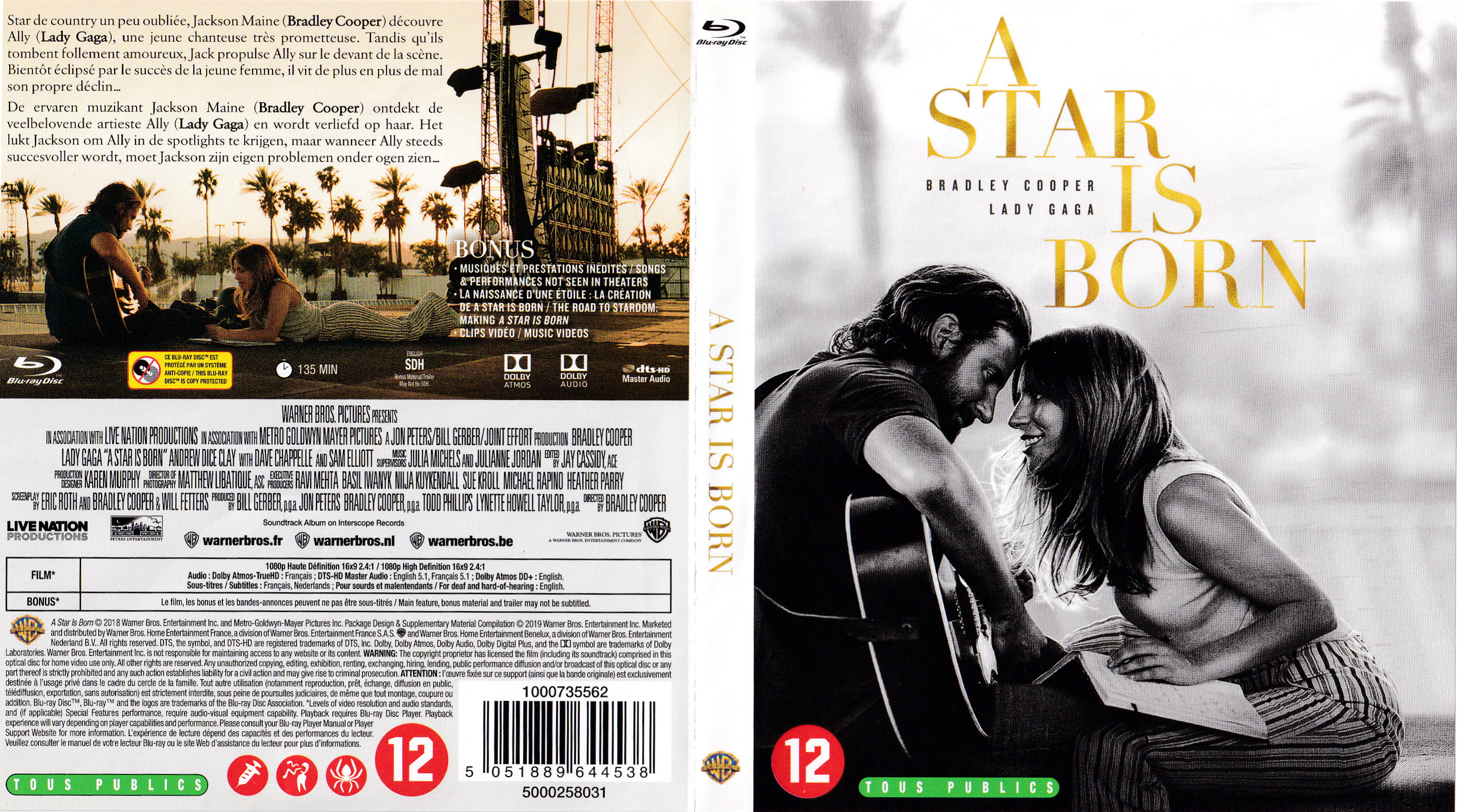 Jaquette DVD A star is born (BLU-RAY)