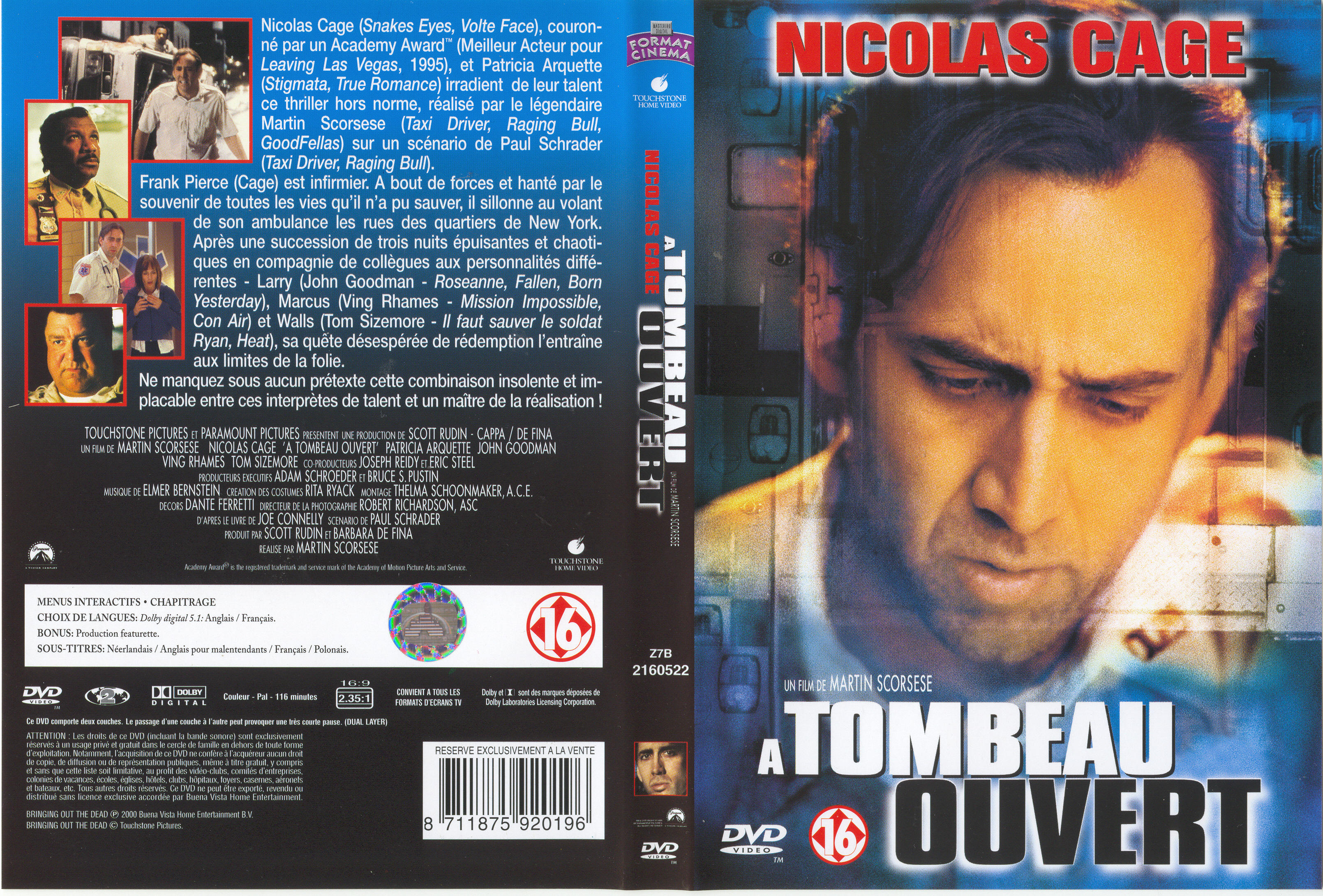 Jaquette DVD A tombeau ouvert v2