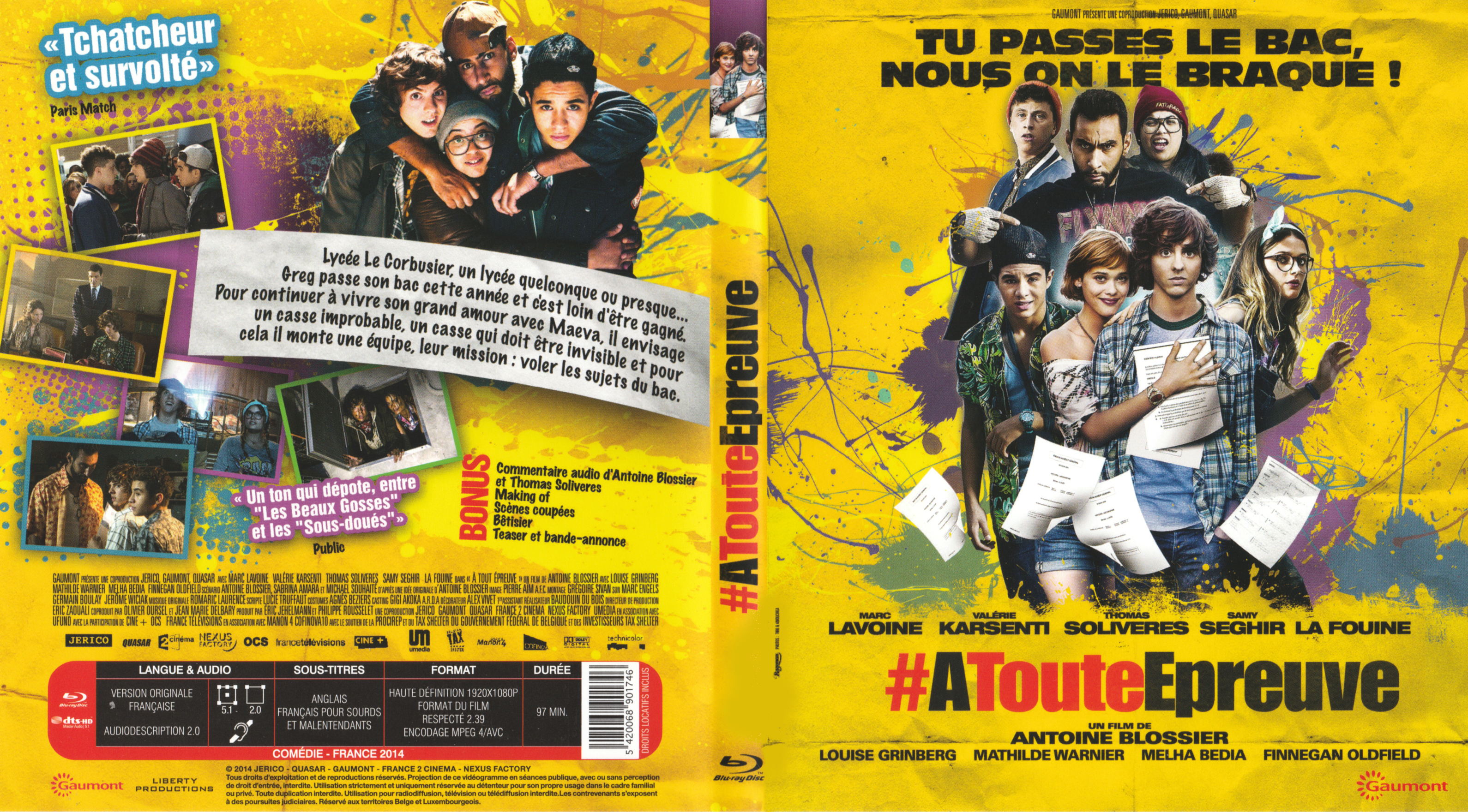 Jaquette DVD A toute epreuve (2014) (BLU-RAY) v2