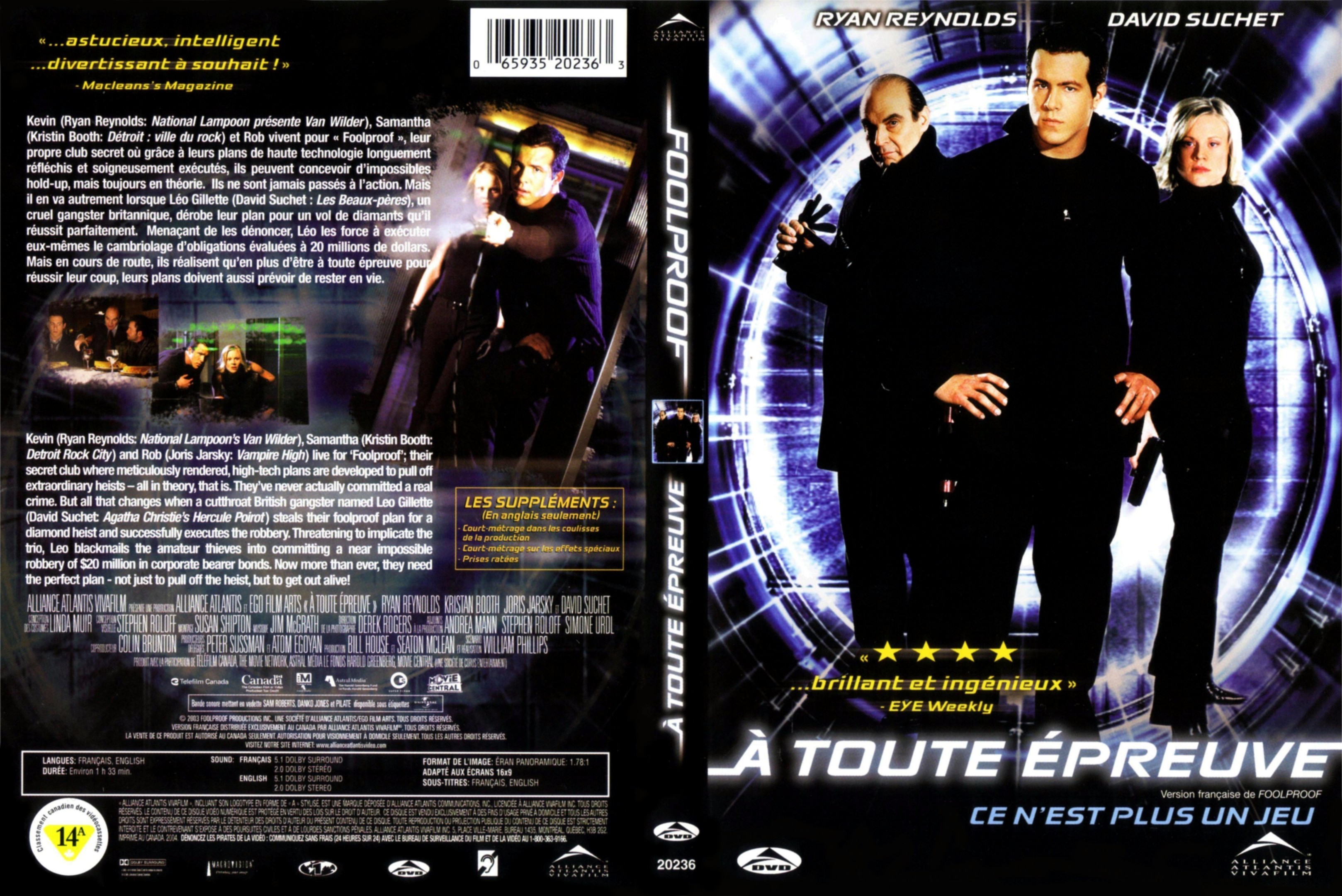 Jaquette DVD A toute preuve - Foolproof