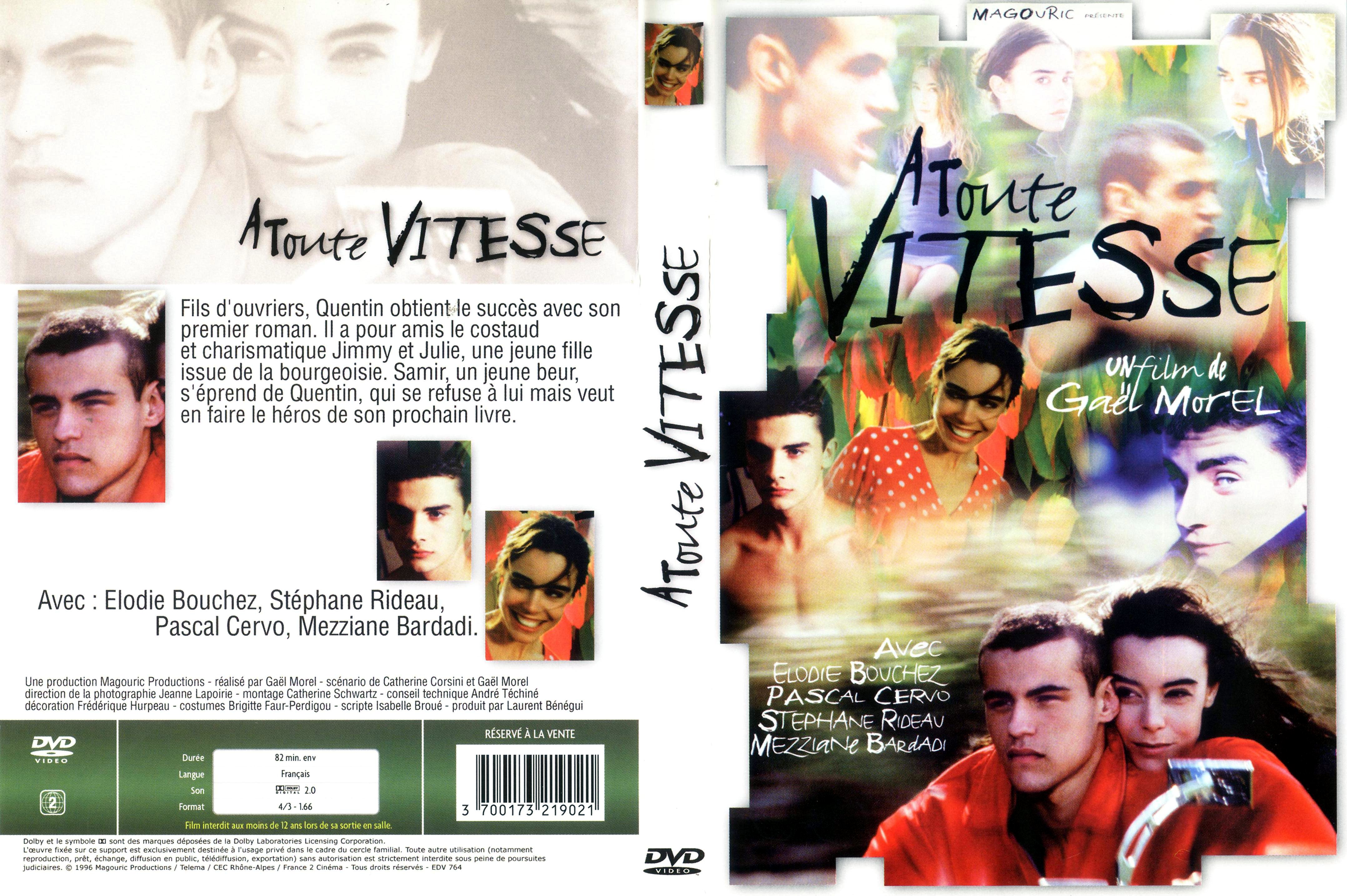 Jaquette DVD A toute vitesse (1996)