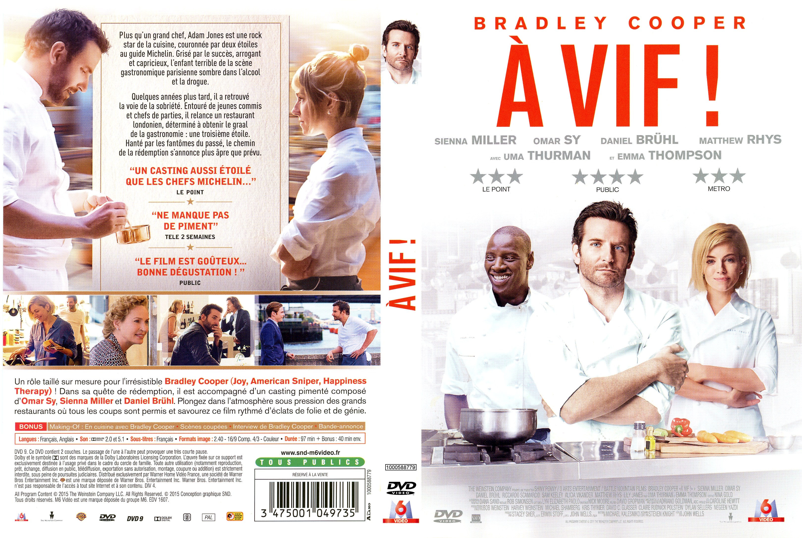 Jaquette DVD A vif (2015)