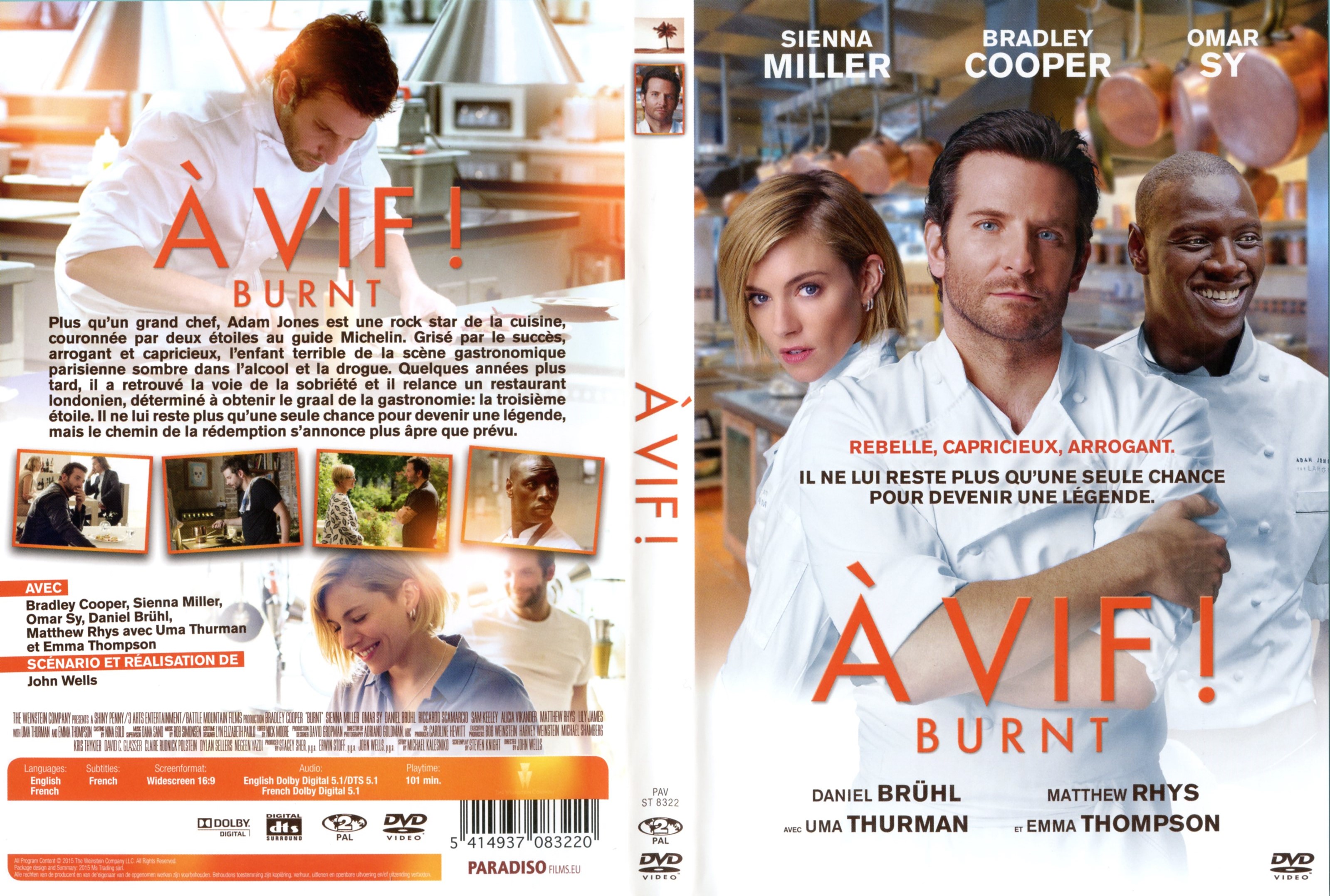 Jaquette DVD A vif (2015) v2