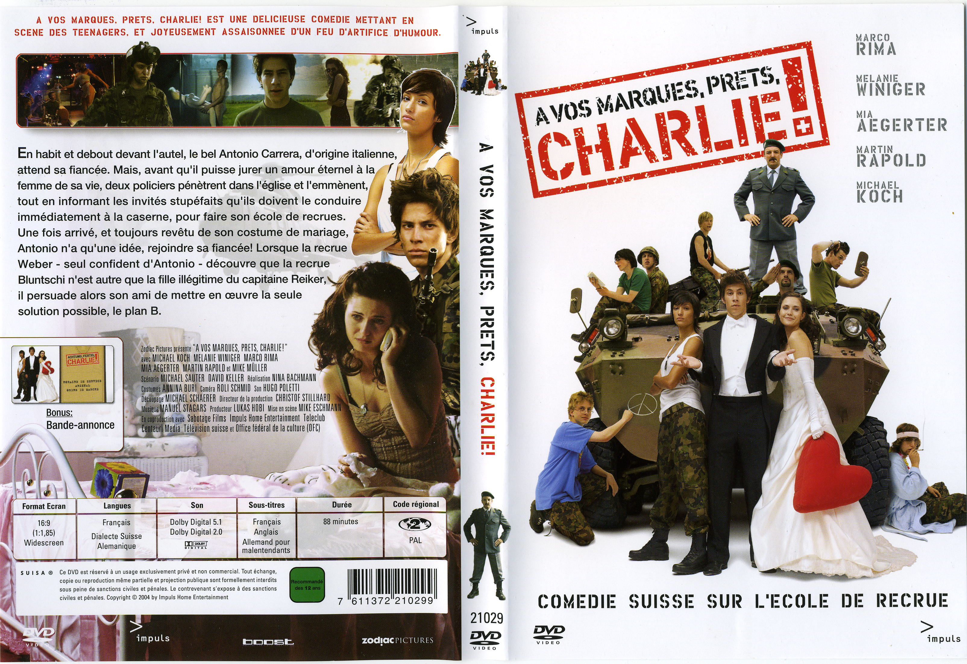 Jaquette DVD A vos marques prets Charlie