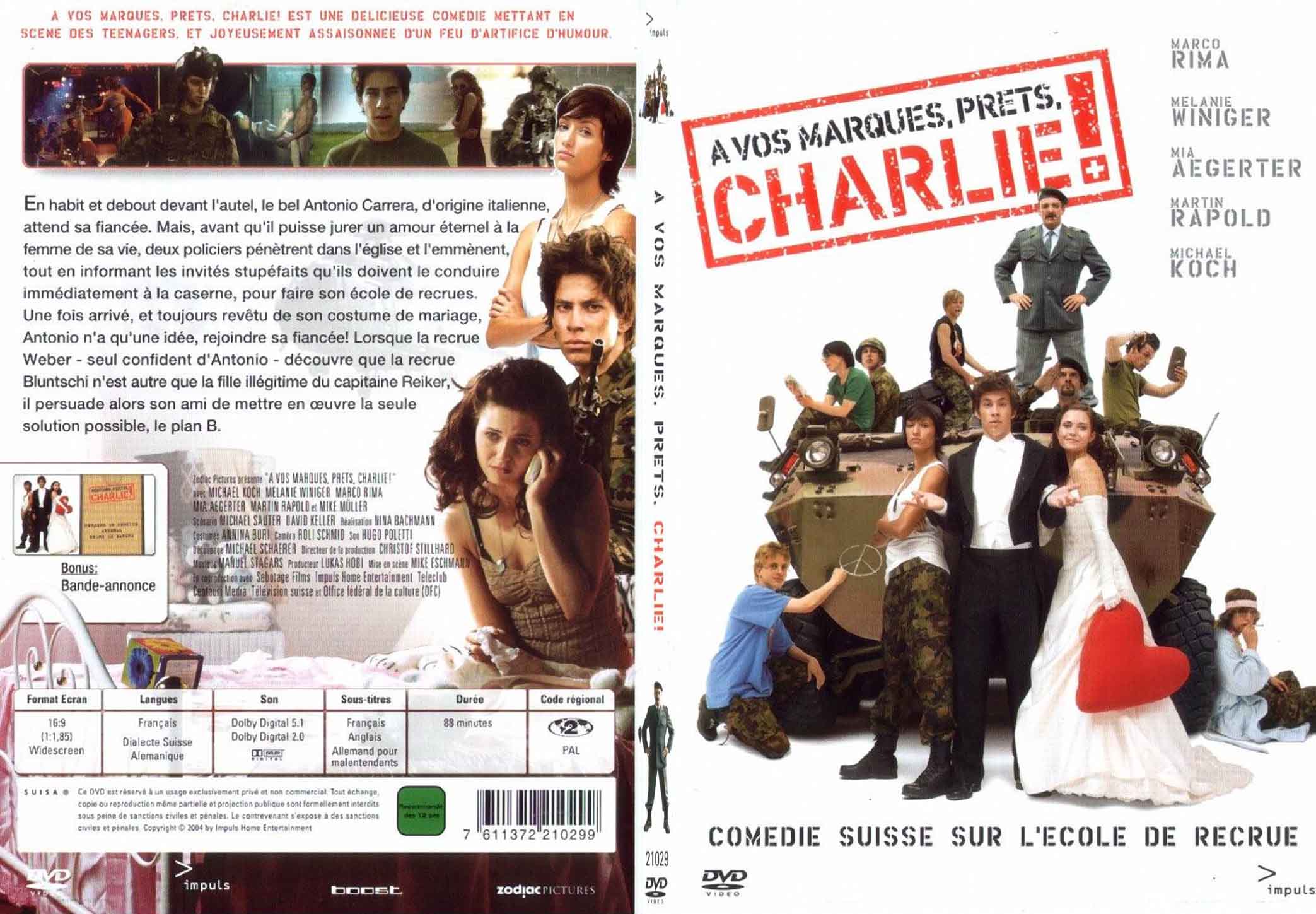Jaquette DVD A vos marques prets Charlie - SLIM