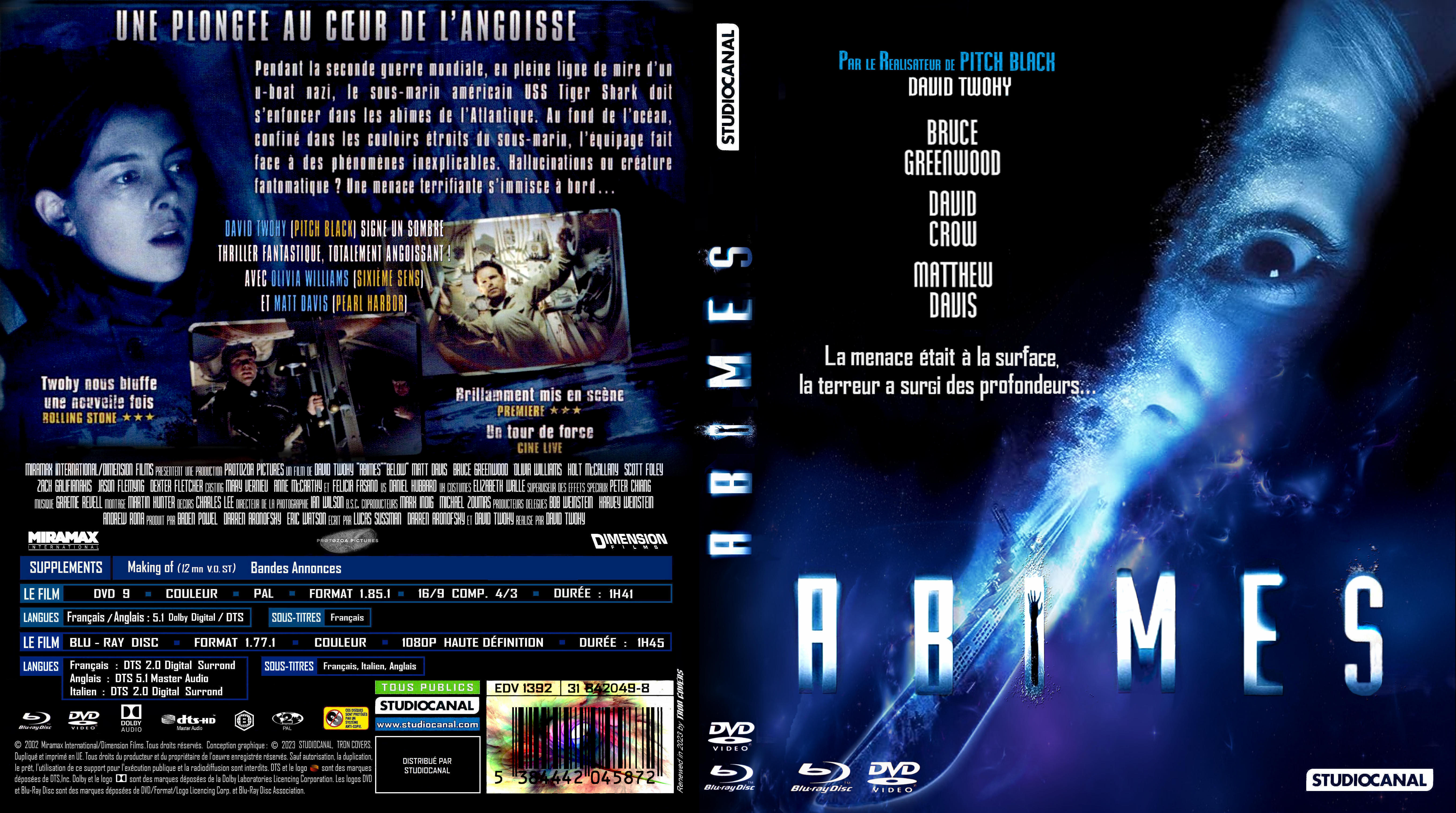 Jaquette DVD Abimes custom (BLU-RAY)