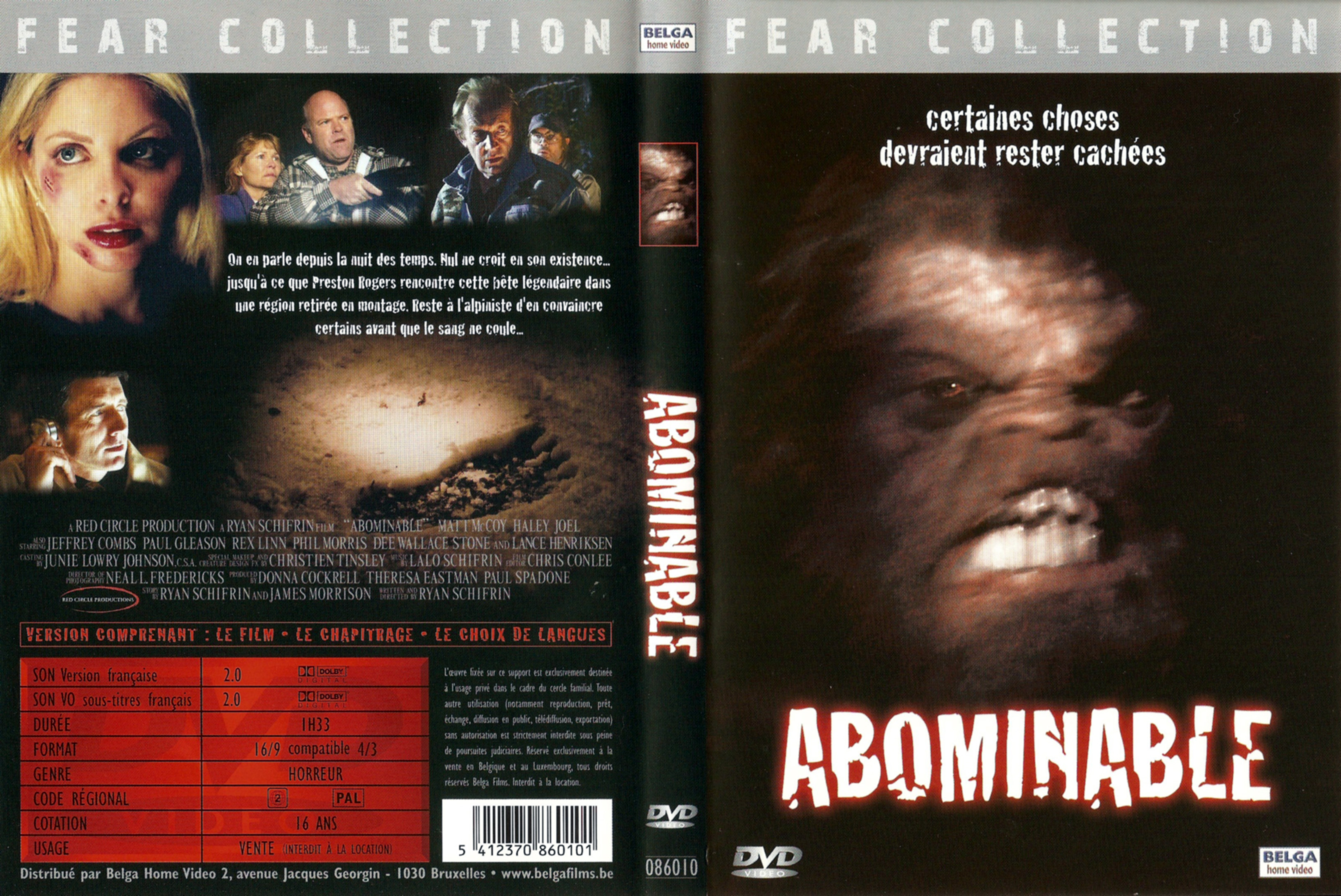Jaquette DVD Abominable