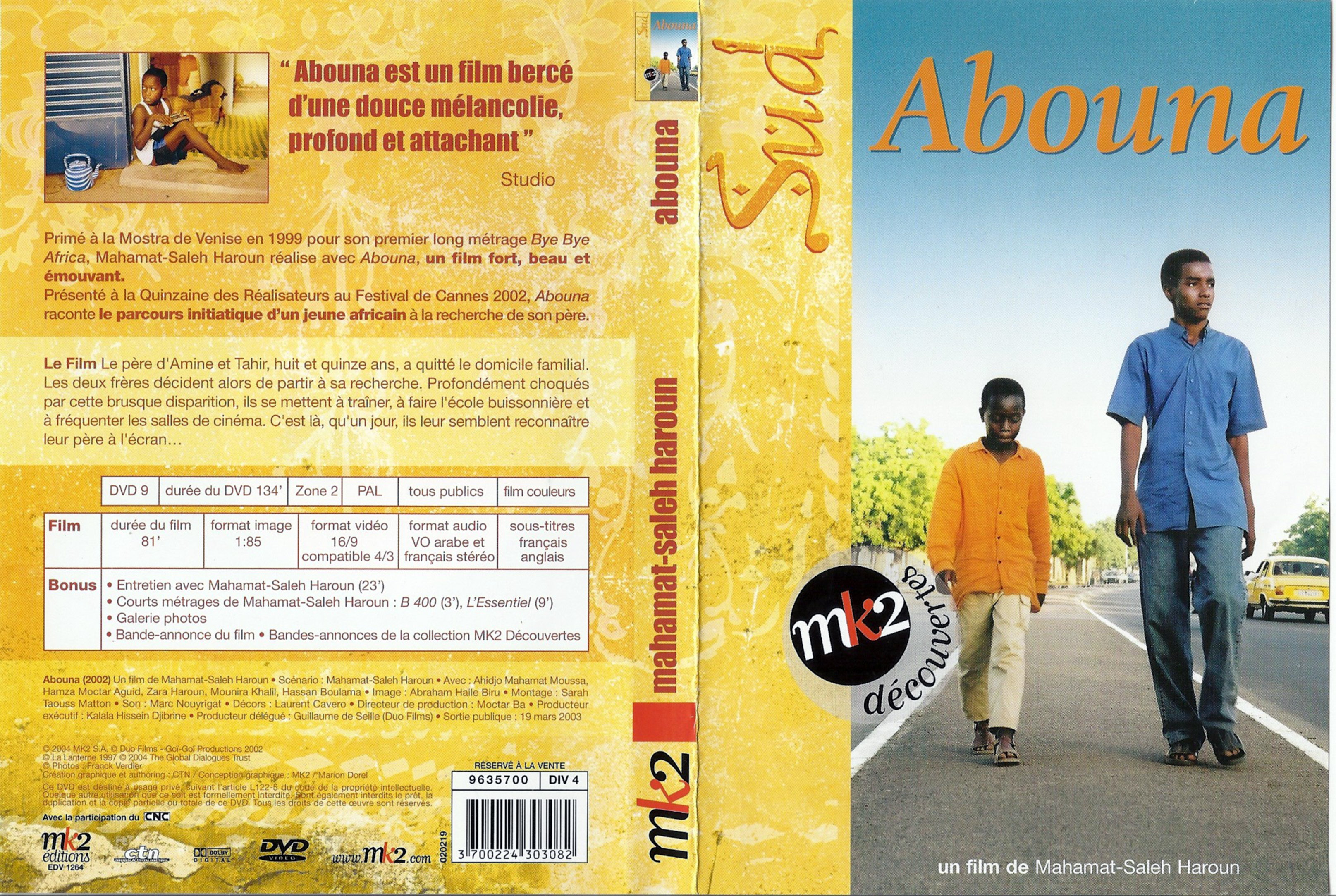 Jaquette DVD Abouna