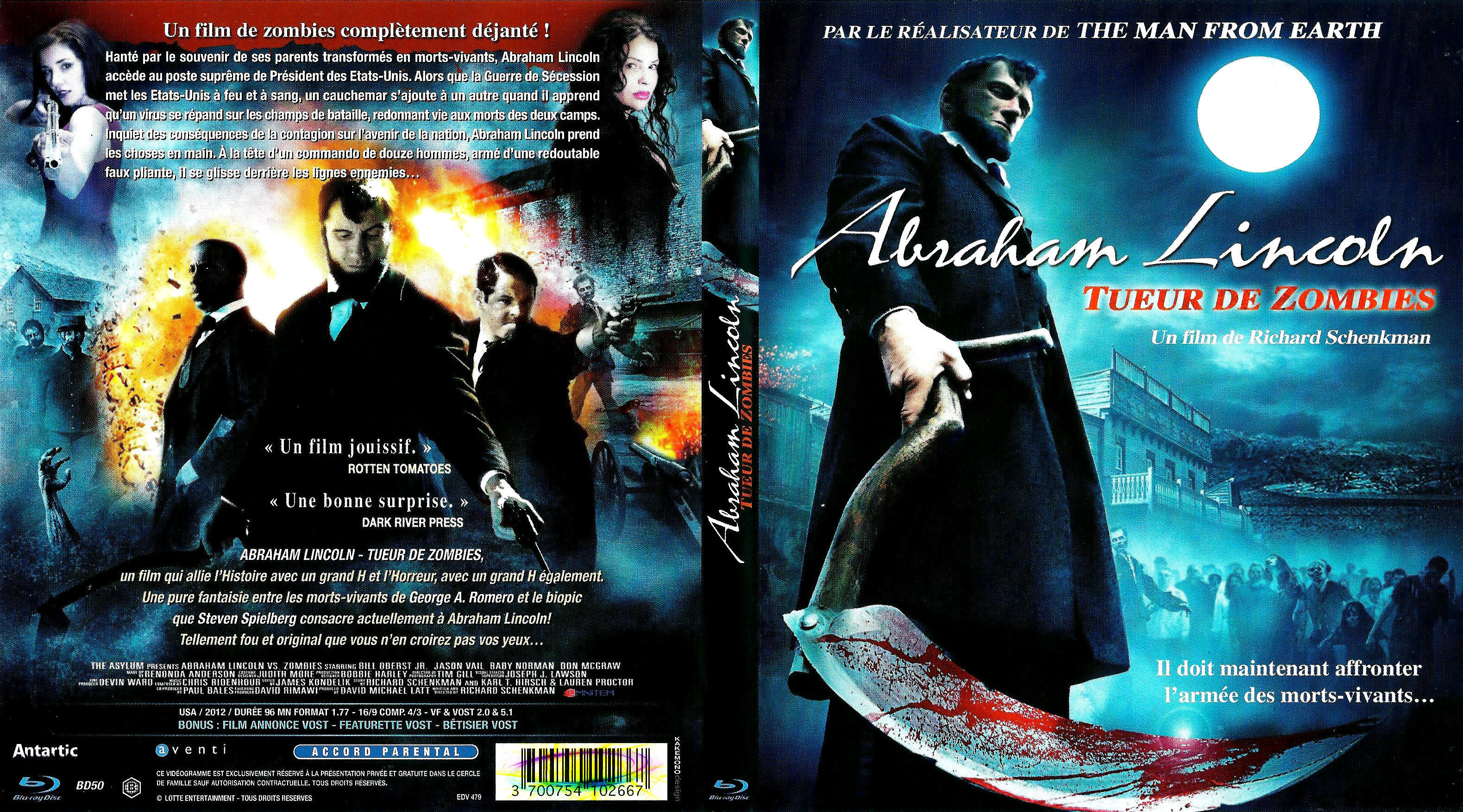Jaquette DVD Abraham Lincoln, tueur de zombies (BLU-RAY)