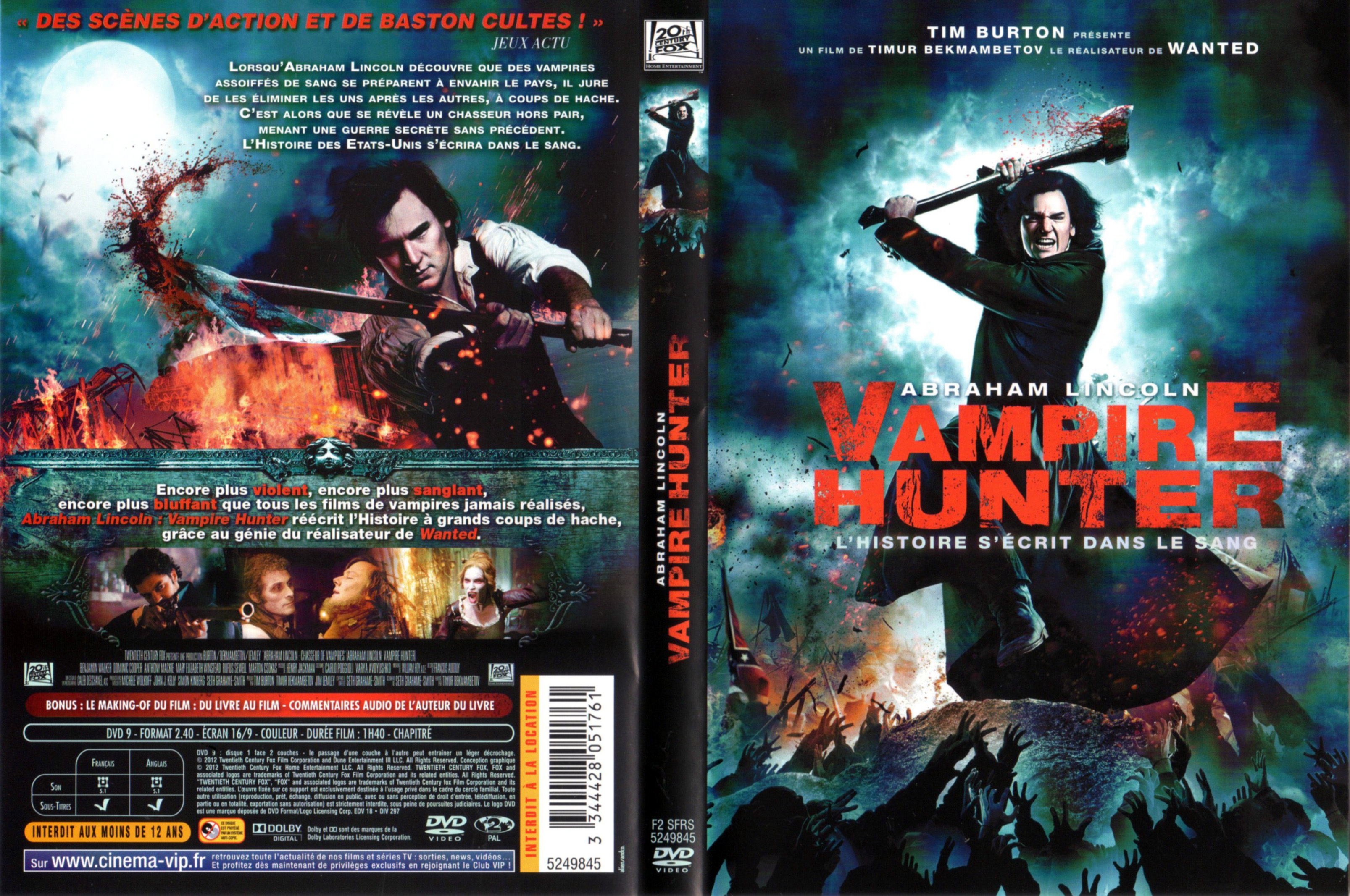 Jaquette DVD Abraham Lincoln Vampire hunter