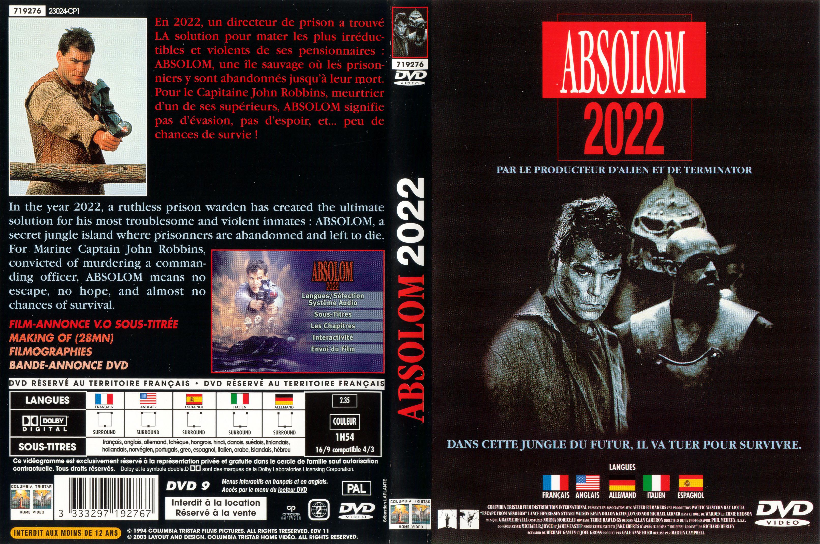 Jaquette DVD Absolom 2022