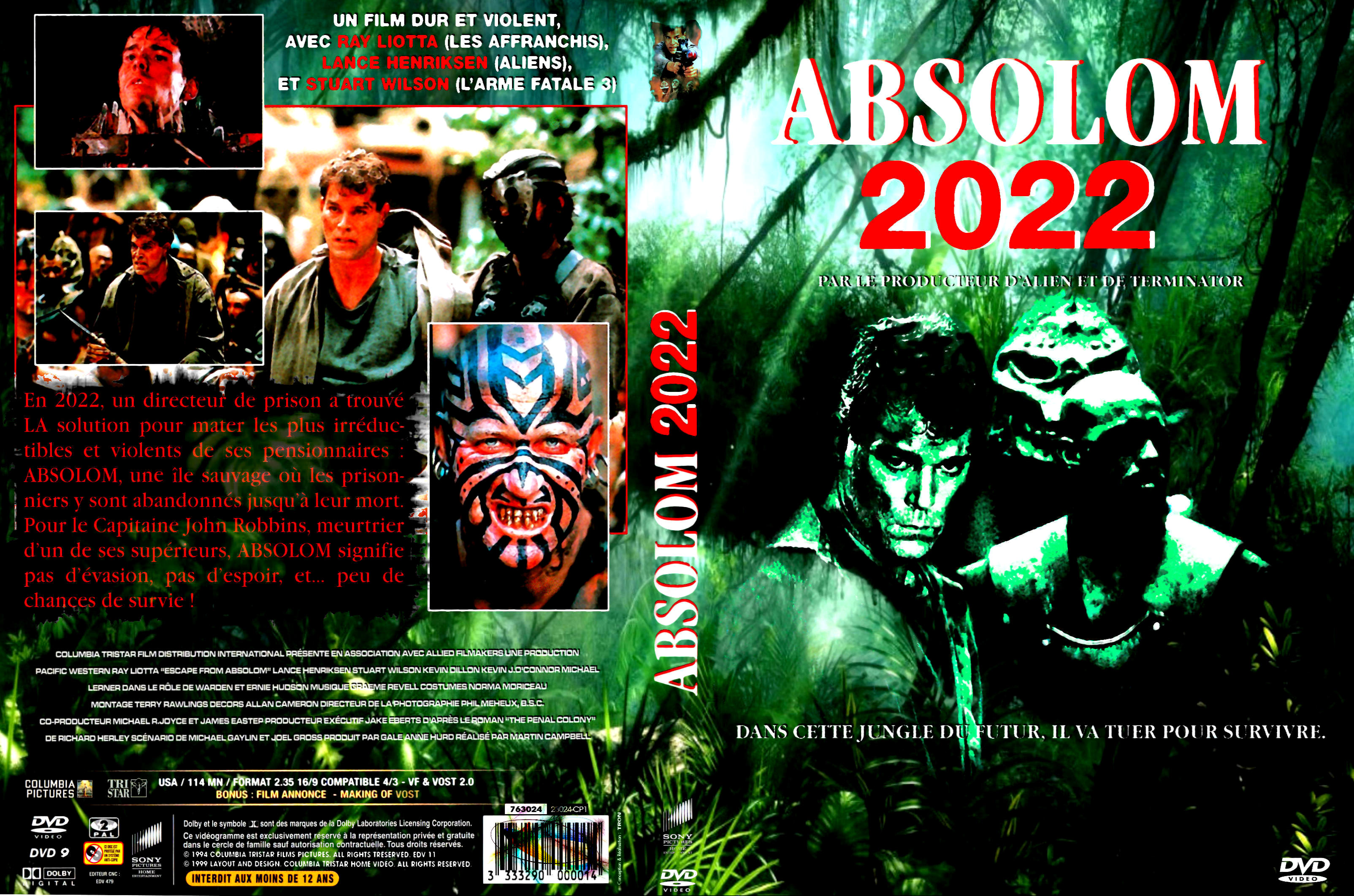Jaquette DVD Absolom 2022 custom