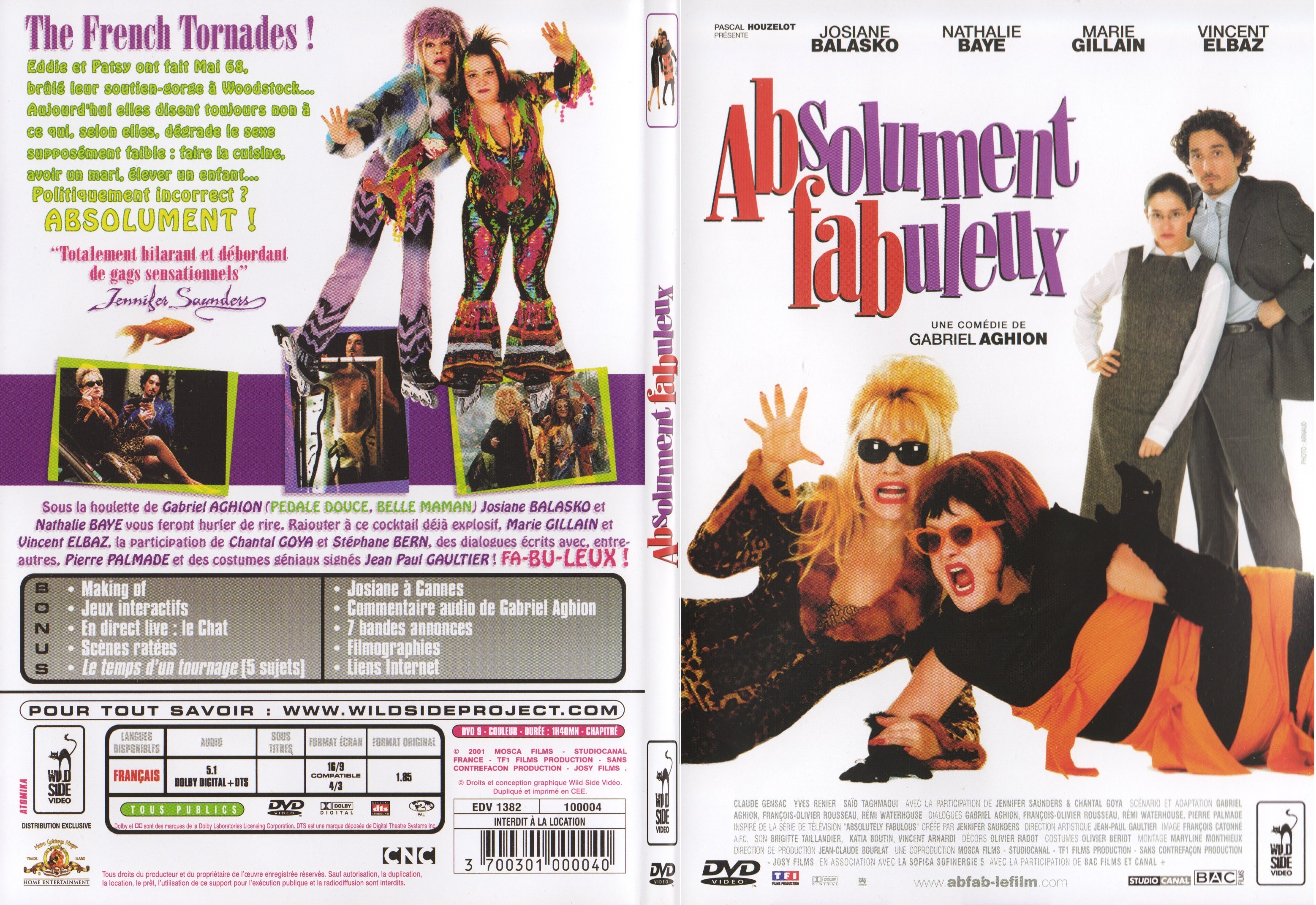 Jaquette DVD Absolument fabuleux - SLIM