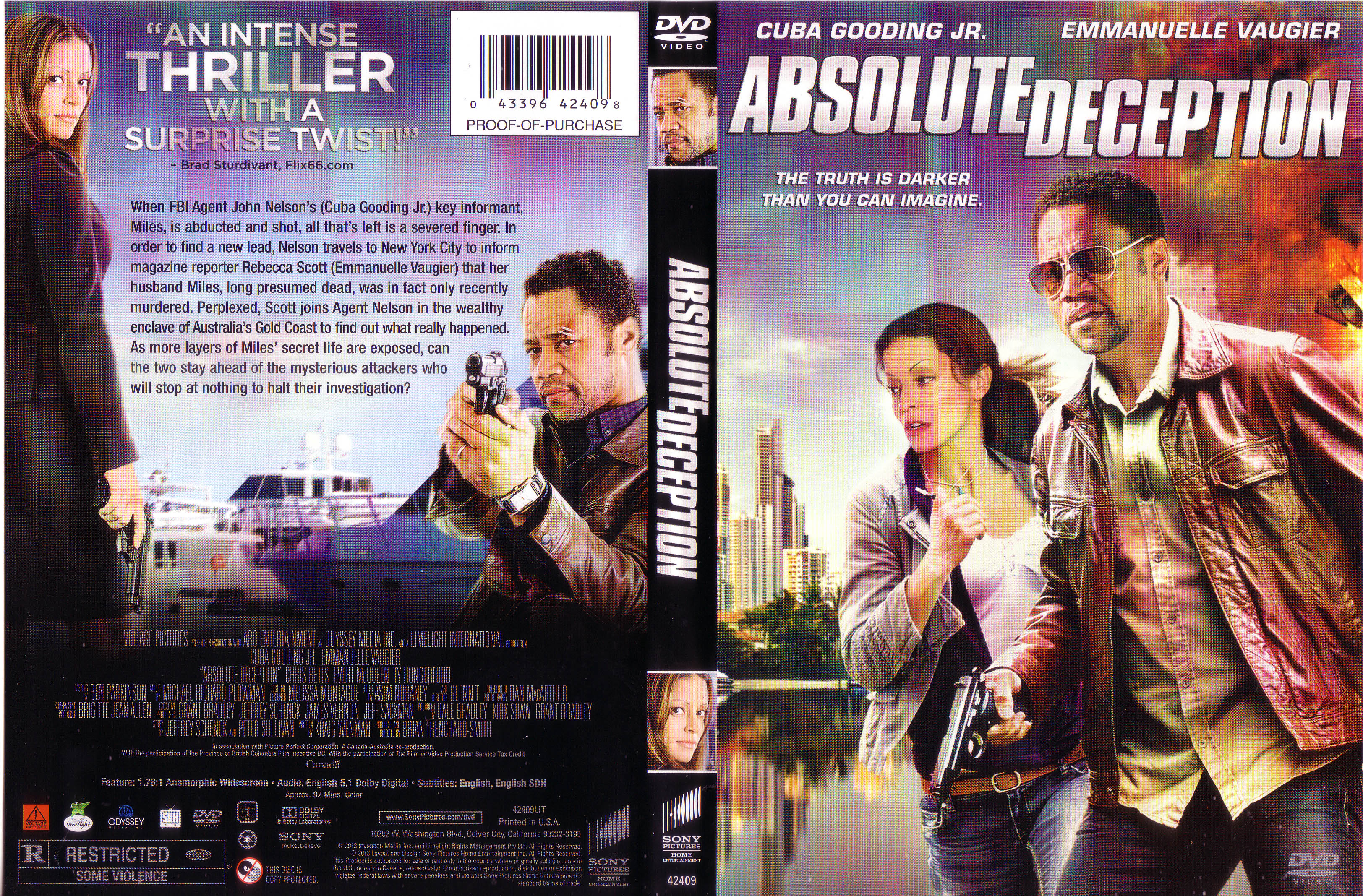 Jaquette DVD Absolute Deception Zone 1