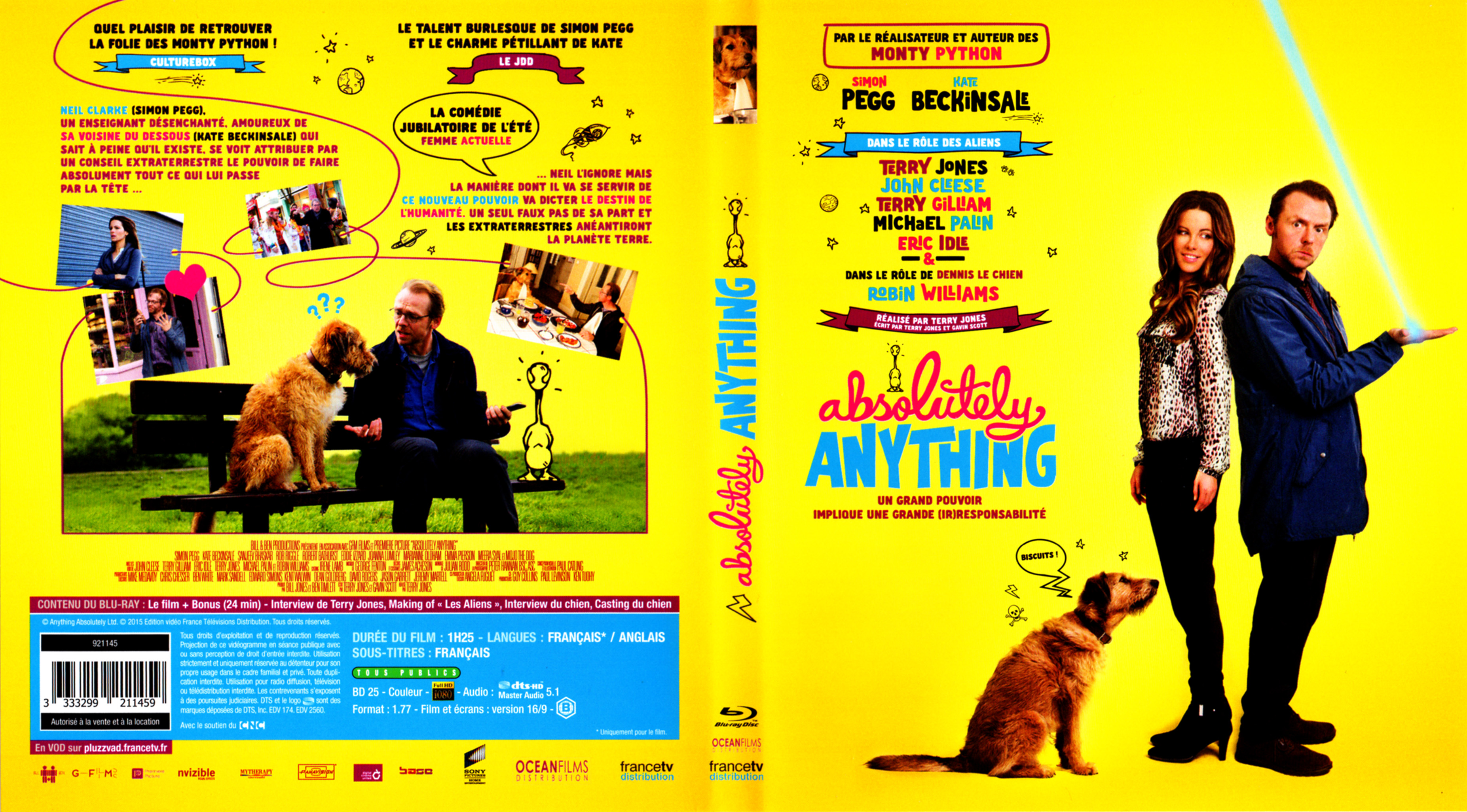 Jaquette DVD Absolutely anything (BLU-RAY)