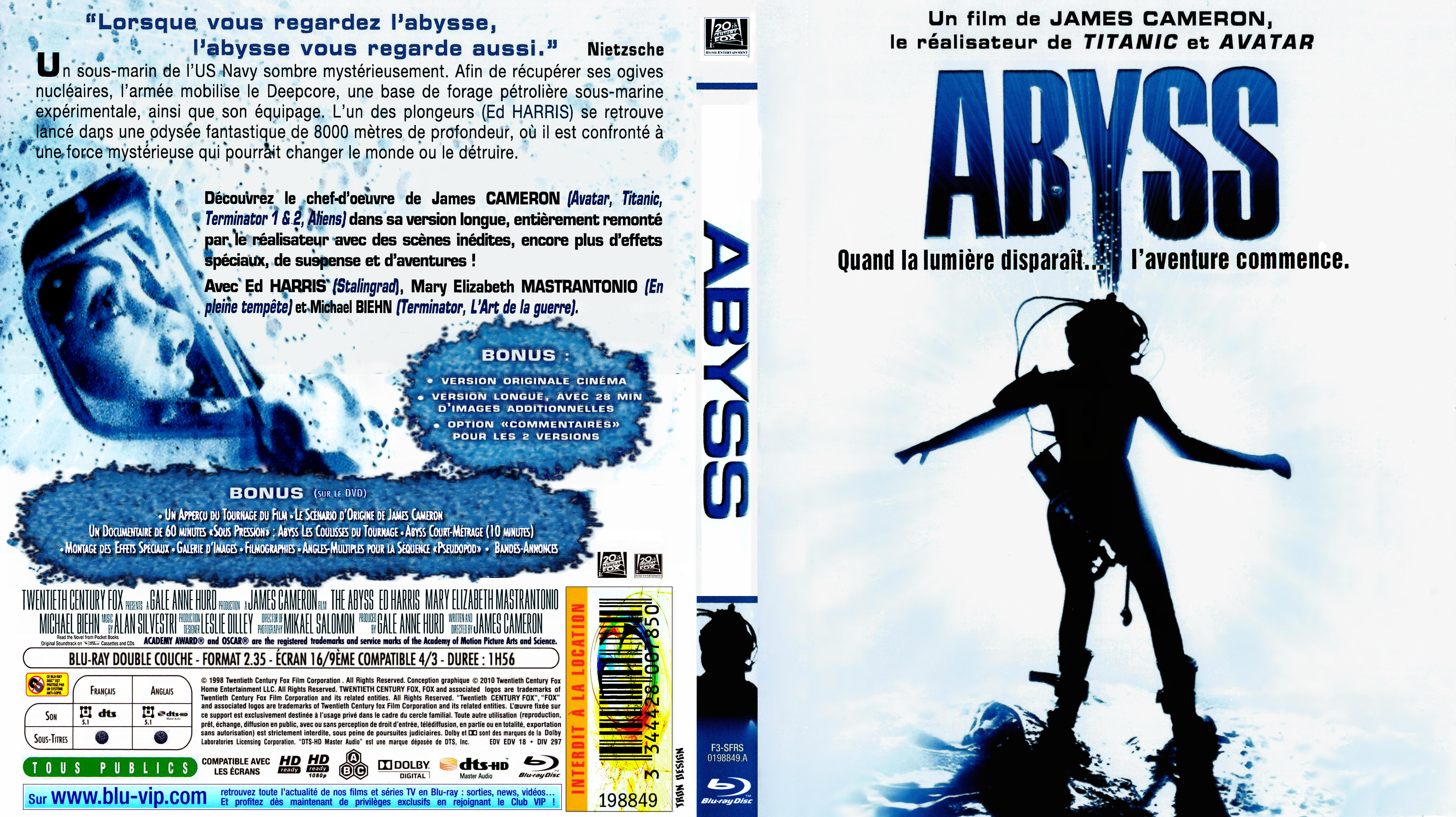 Jaquette DVD Abyss custom (BLU-RAY)