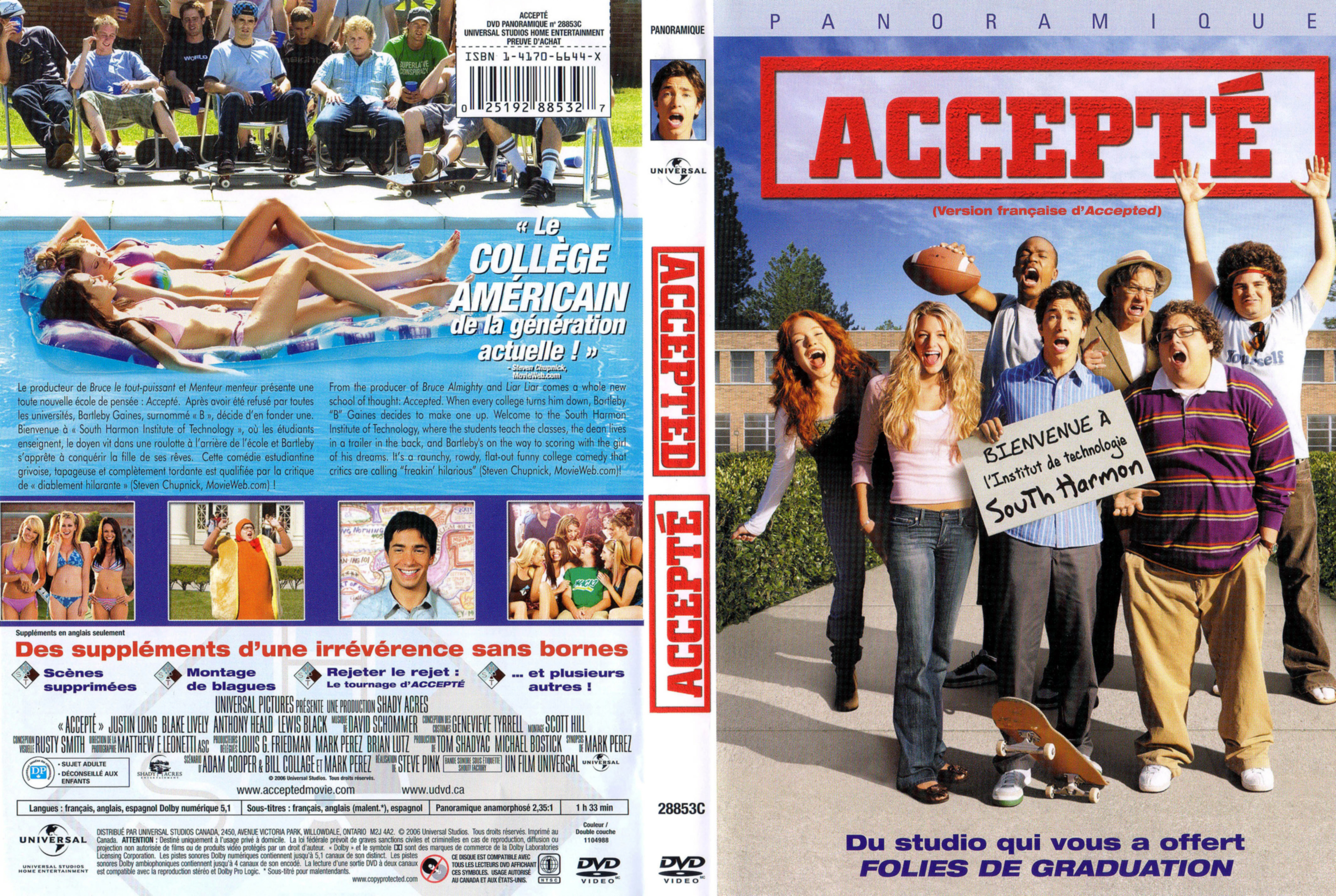 Jaquette DVD Accept (Canadienne)