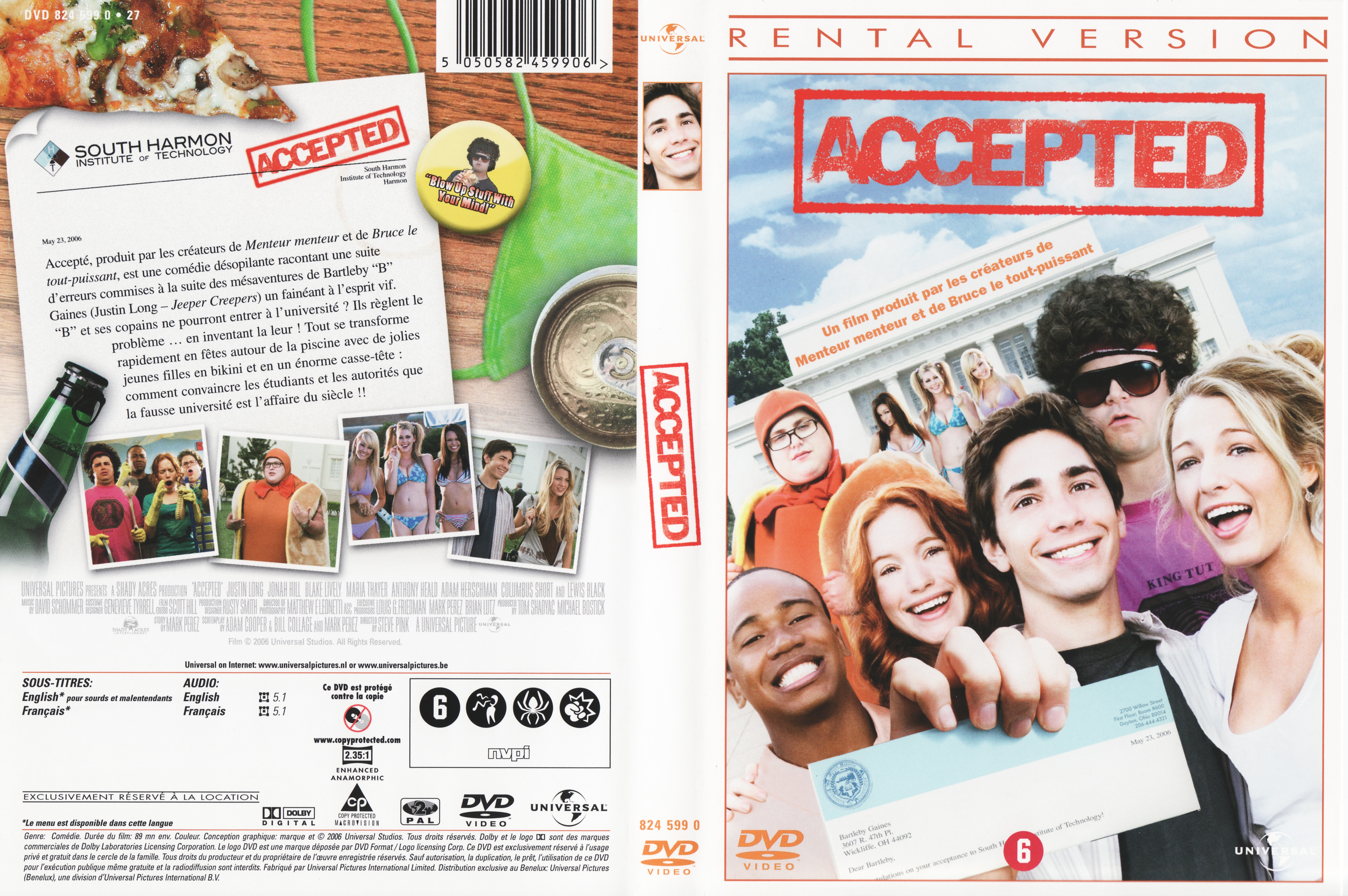 Jaquette DVD Accepted