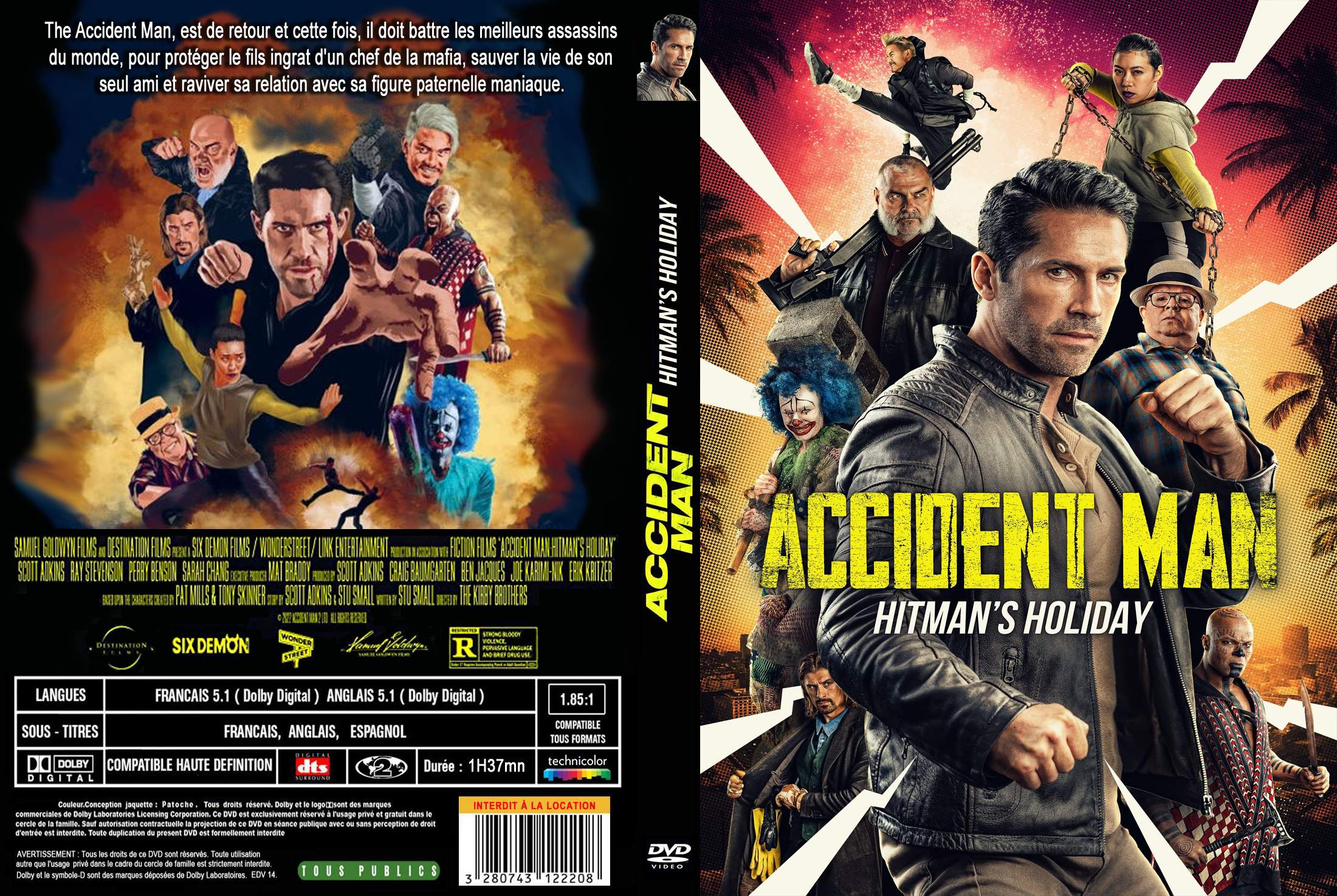 Jaquette DVD Accident man 2 custom