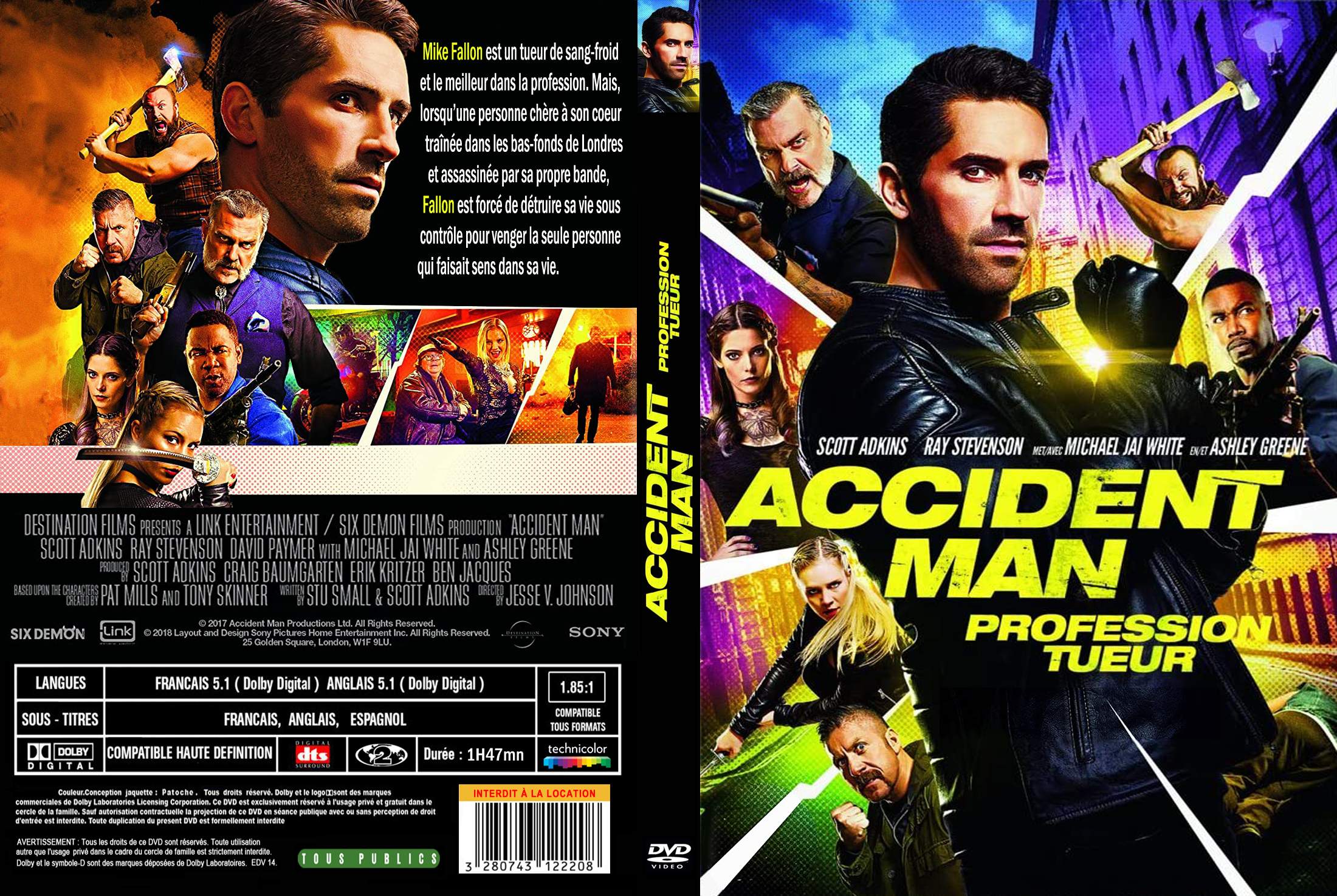 Jaquette DVD Accident man custom