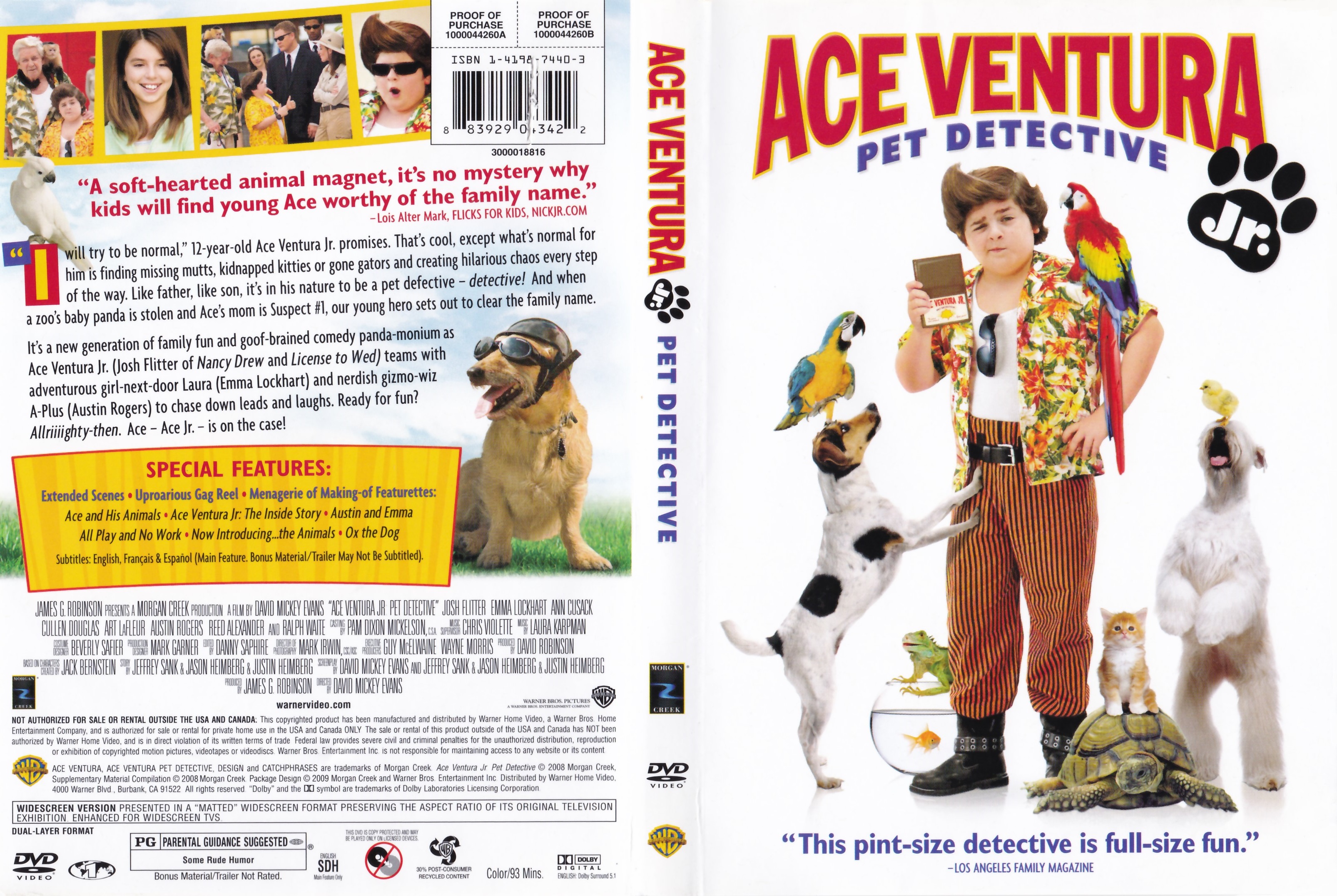 Jaquette DVD Ace Ventura Jr