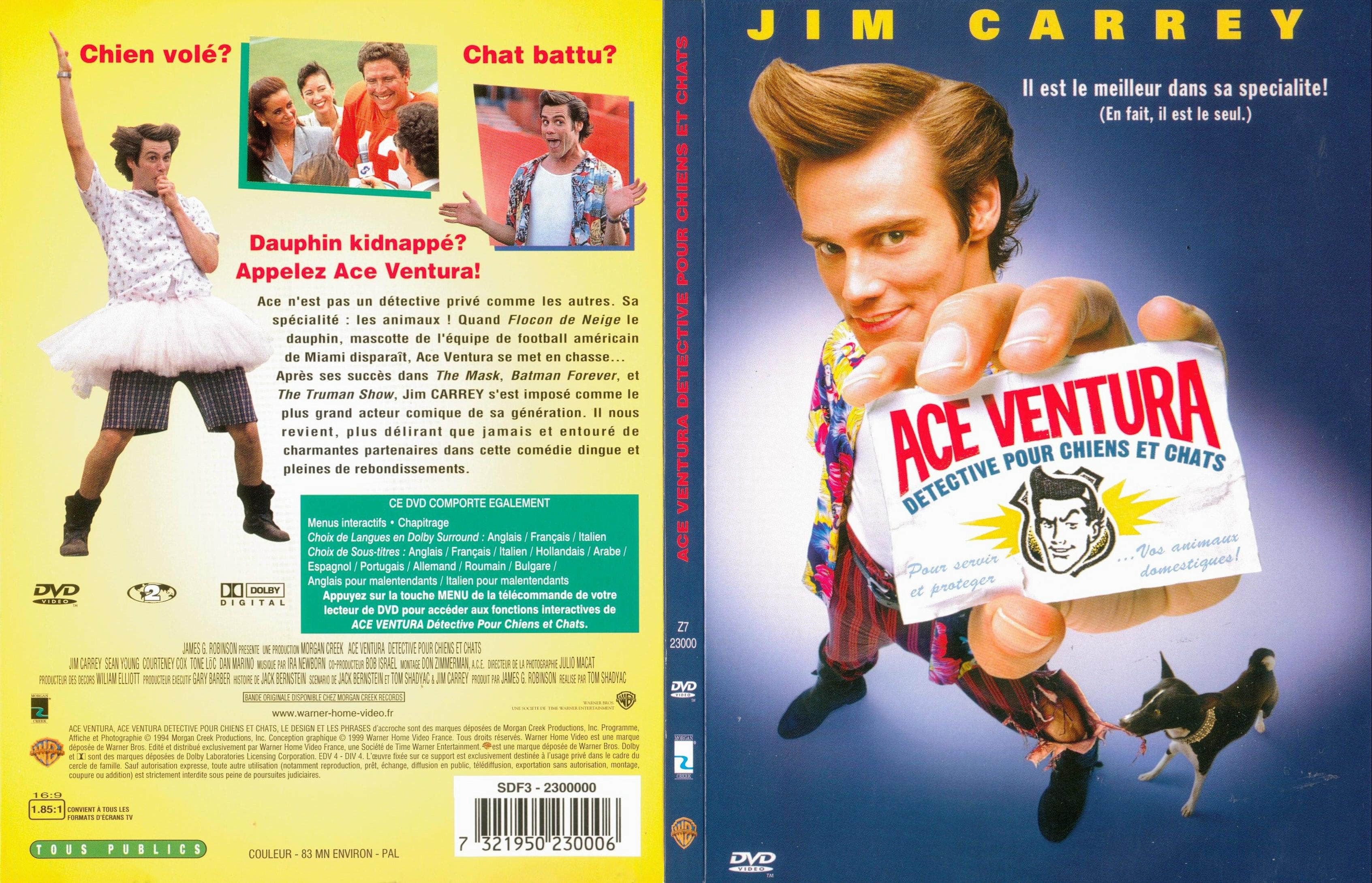 Jaquette DVD Ace Ventura - SLIM