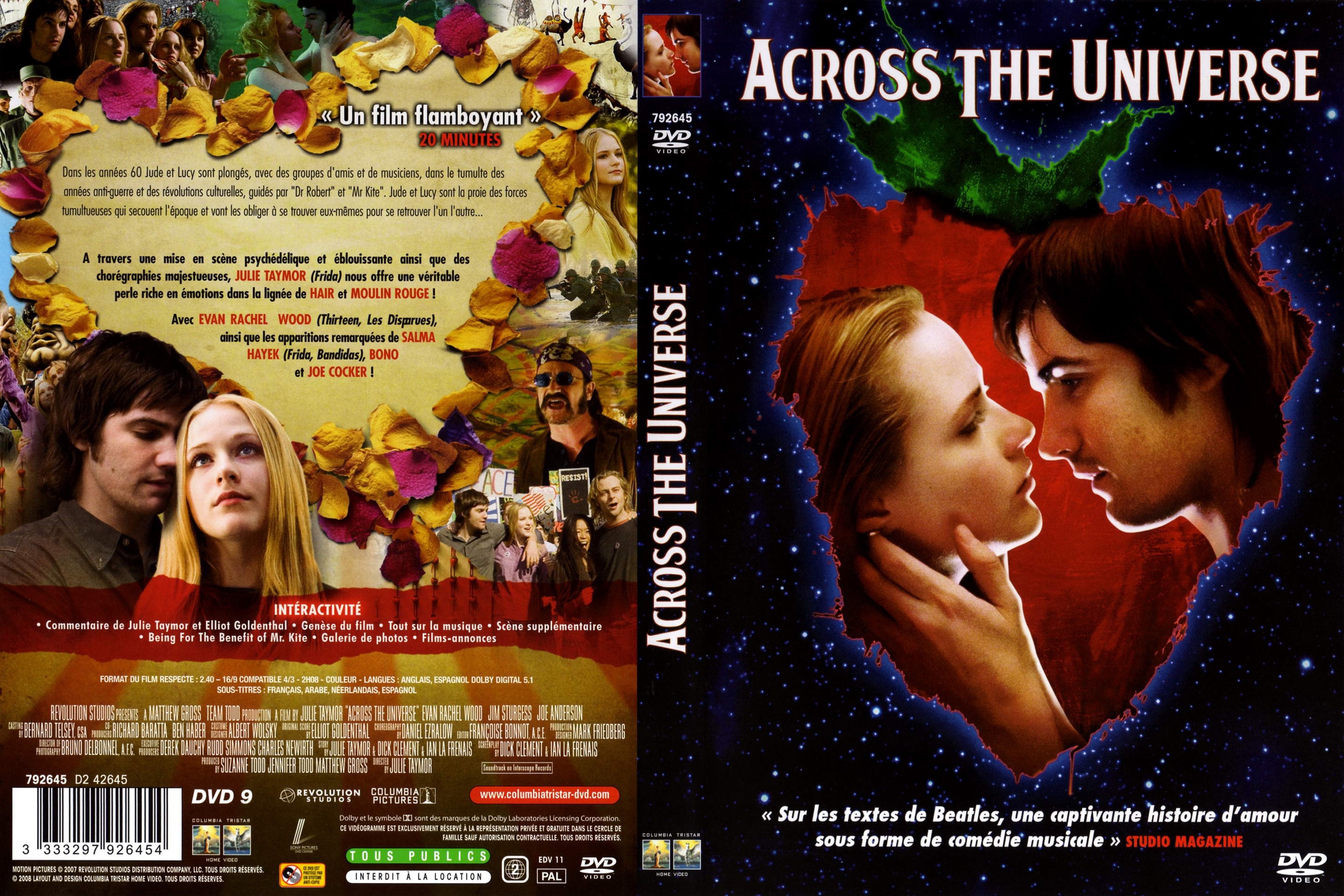 Jaquette DVD Across the universe