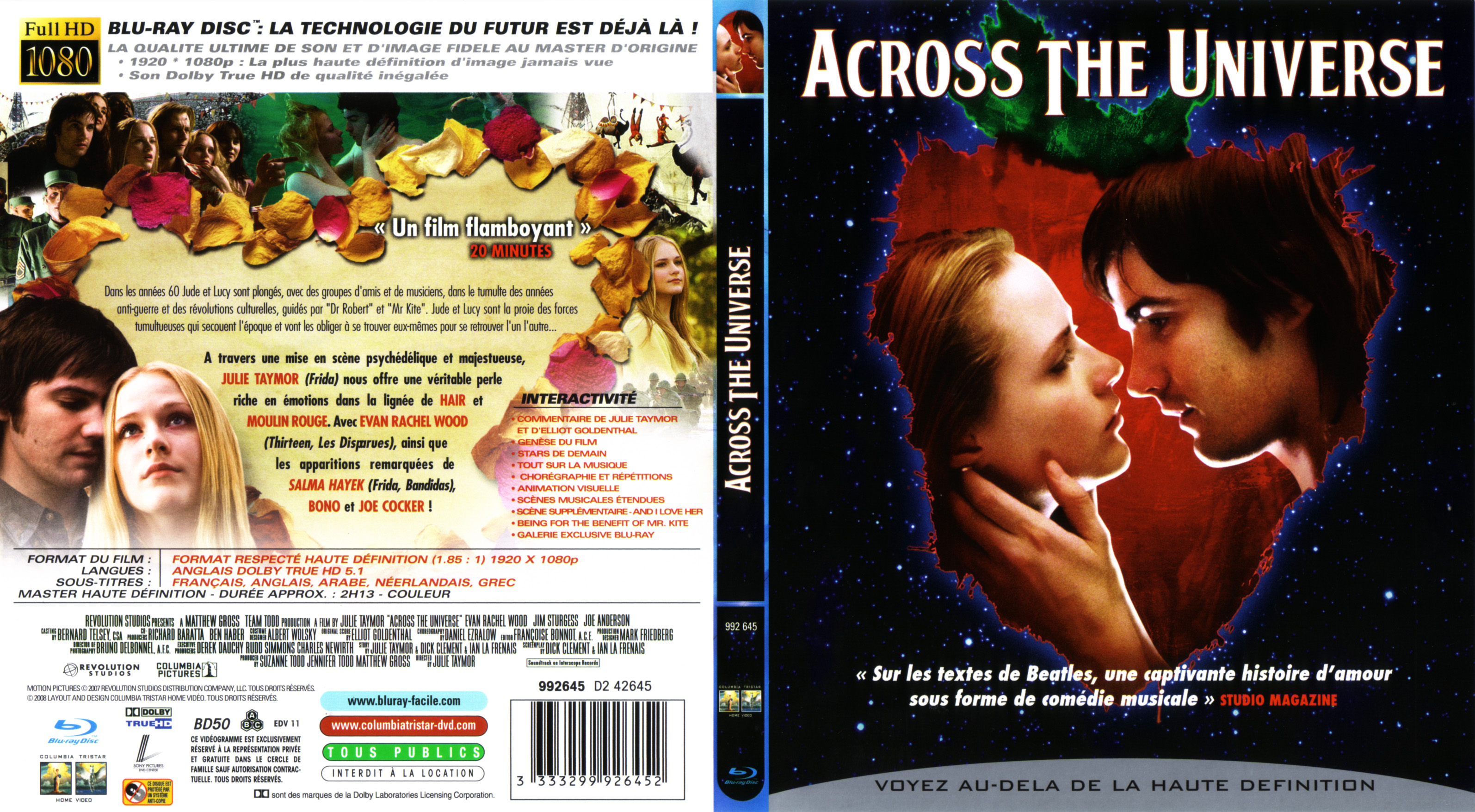 Jaquette DVD Across the universe (BLU-RAY)