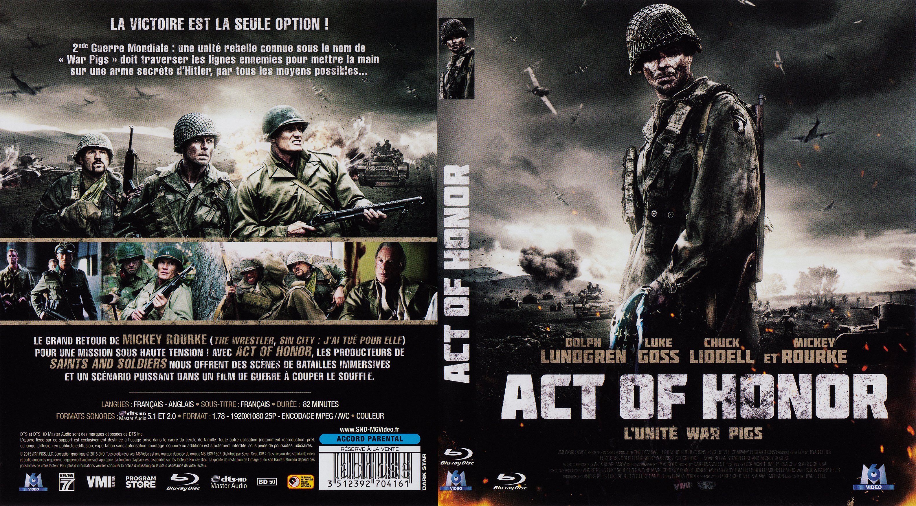 Jaquette DVD Act of honor (BLU-RAY)