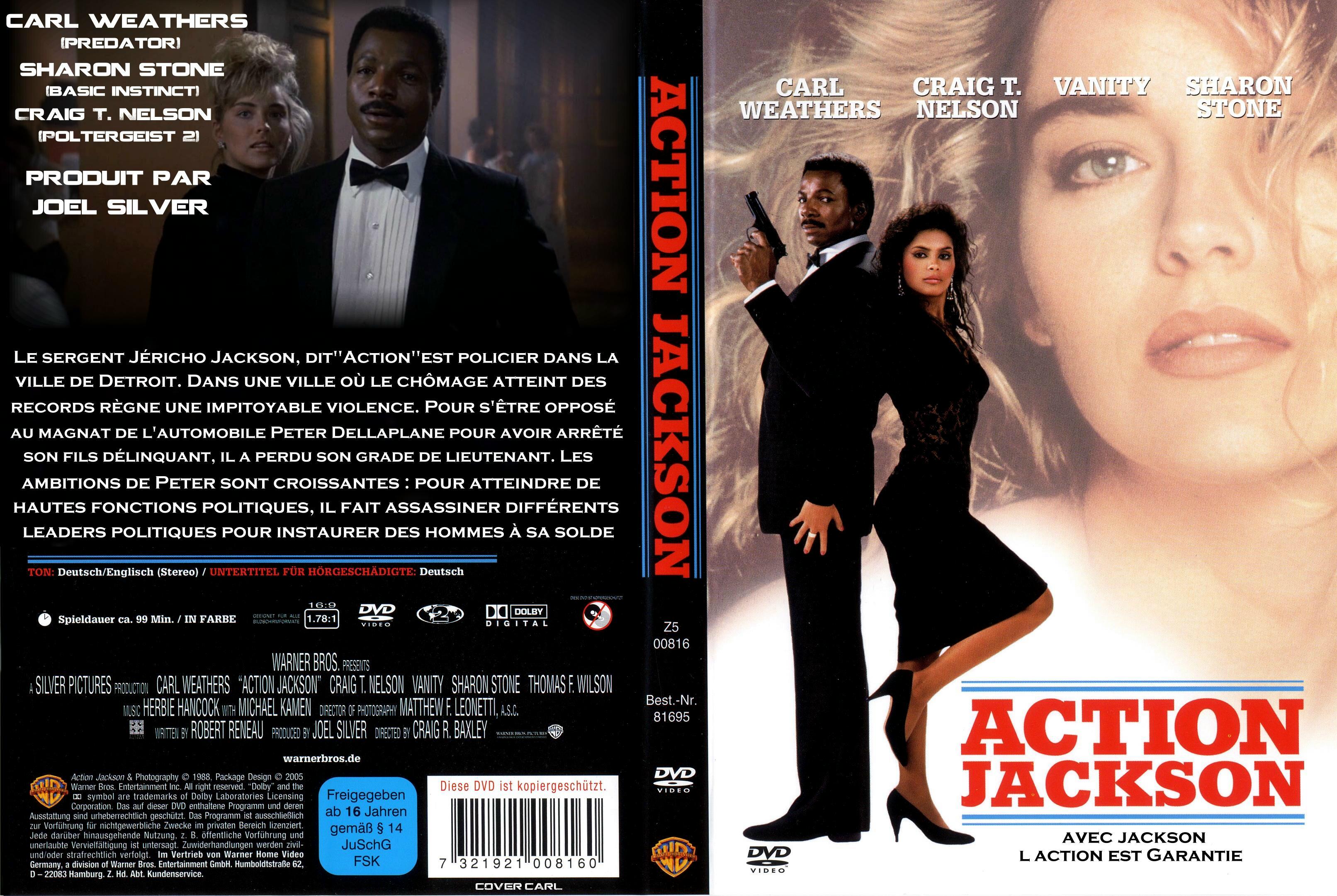 Jaquette DVD Action Jackson custom