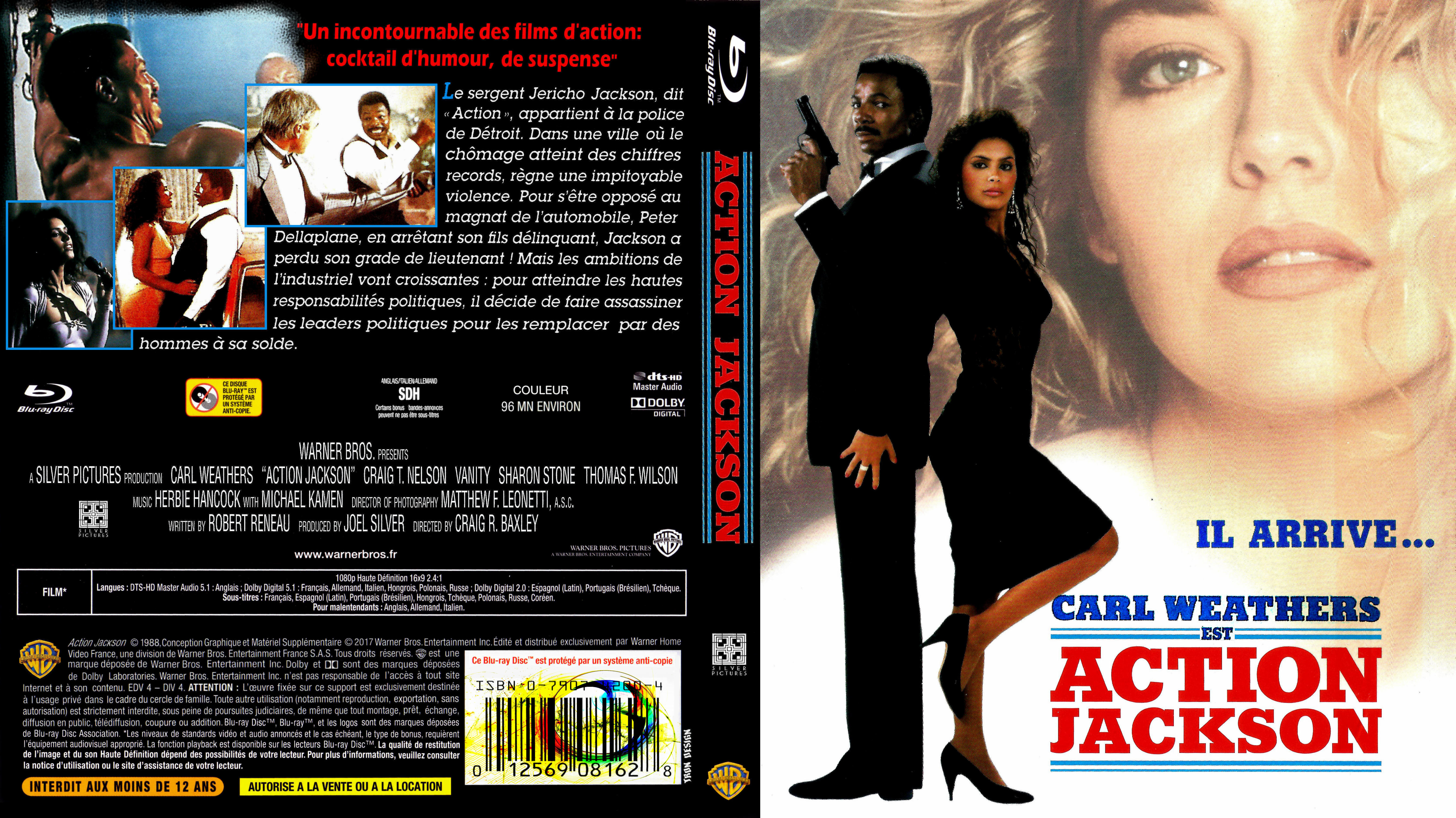Jaquette DVD Action jackson custom (BLU-RAY)